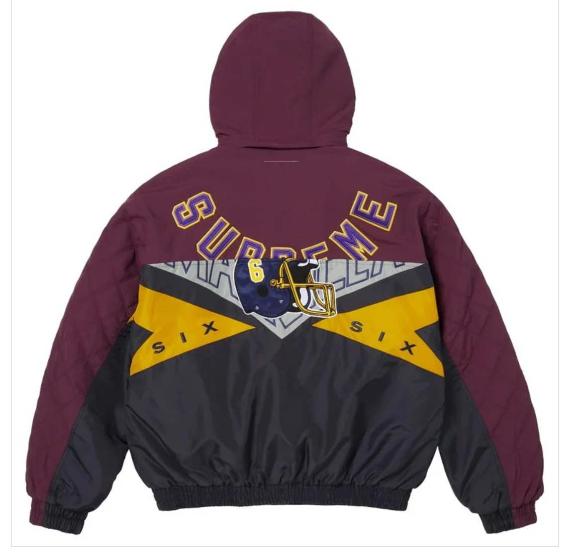 Supreme MM6 Maison Margiela Split Stadium Jacket Purple - Image 2
