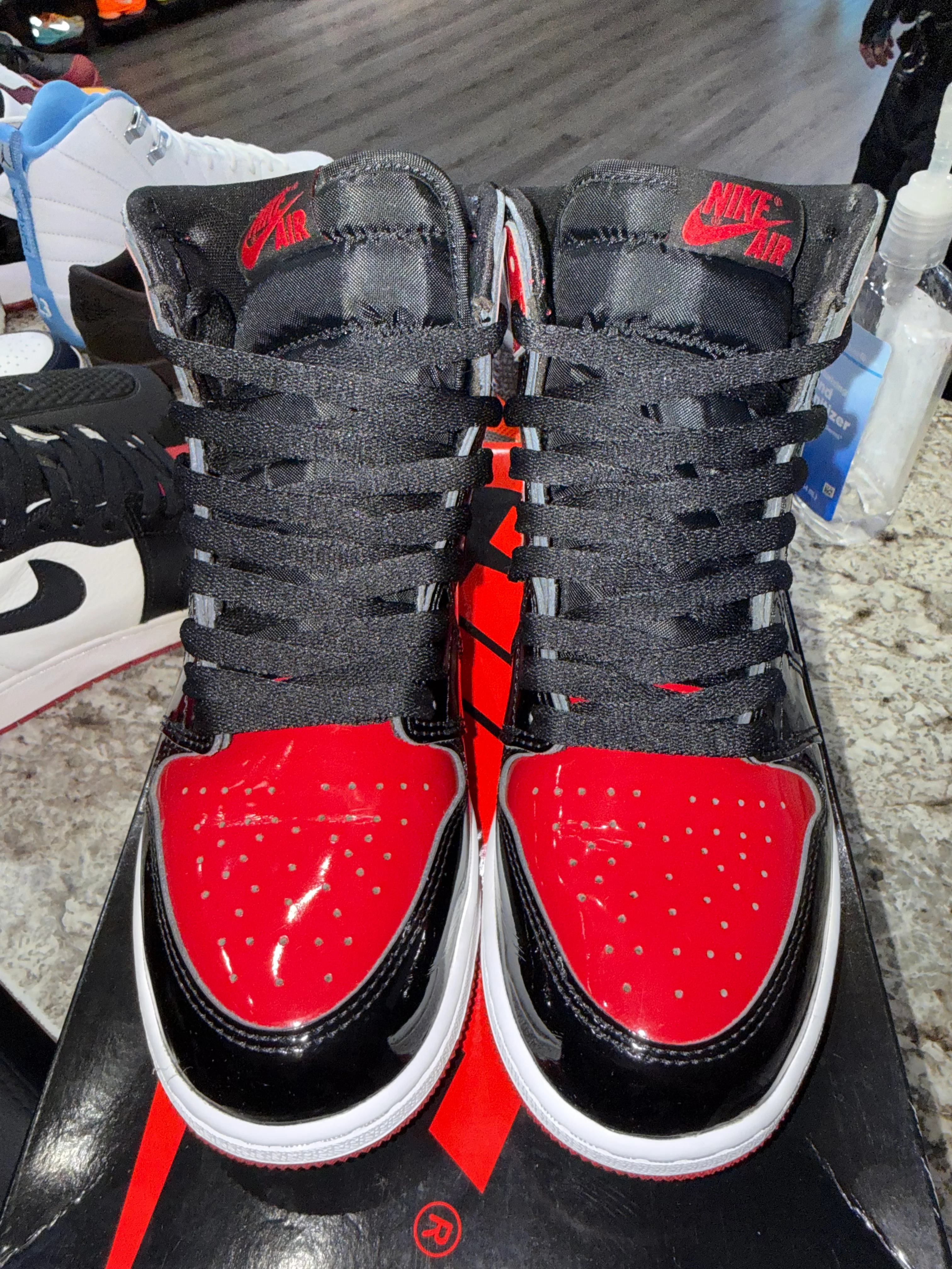 Jordan 1 Retro High OG Patent Bred (GS) - Image 2