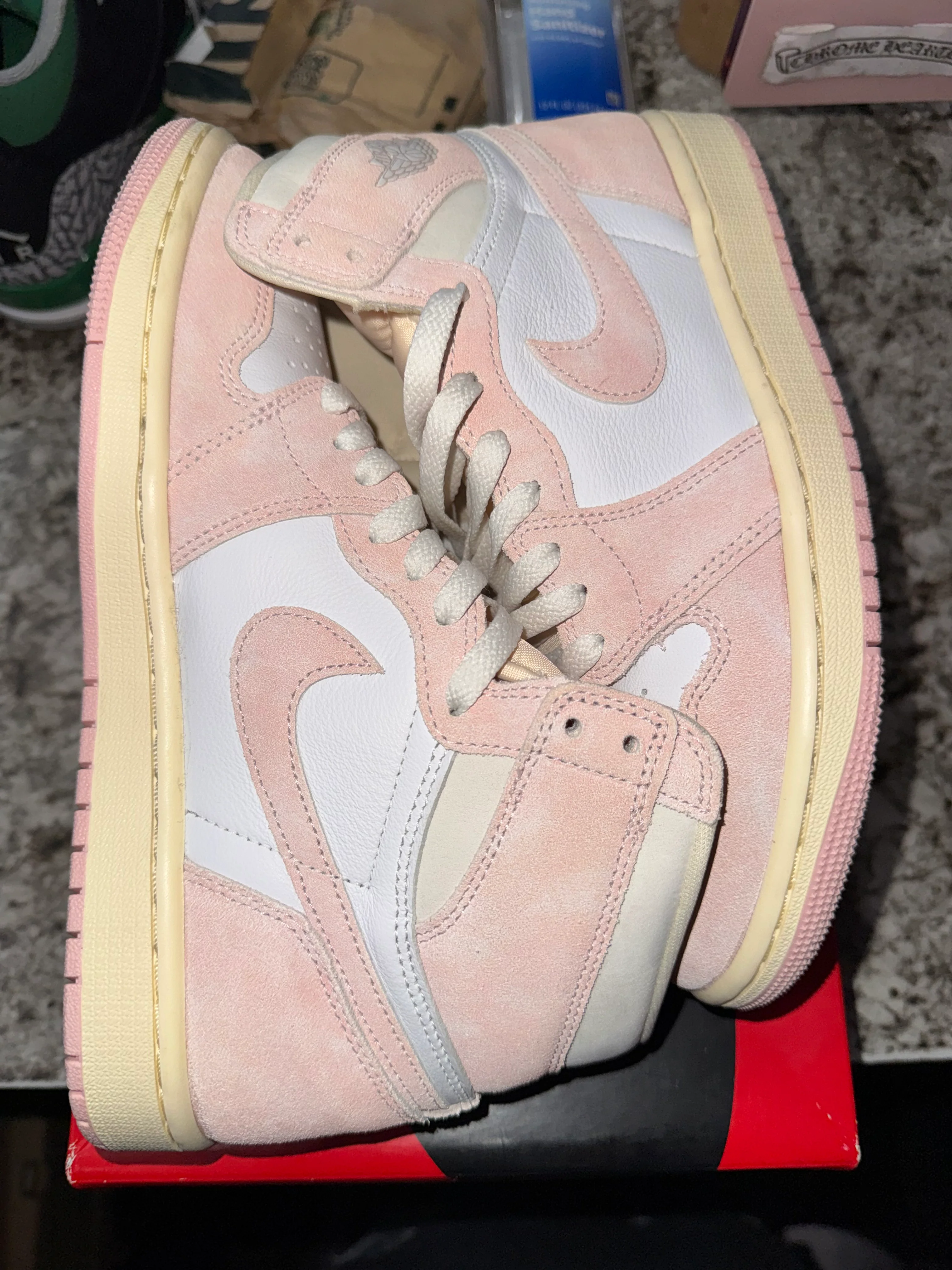 Jordan 1 Retro High OG Washed Pink (Women's) - Image 4