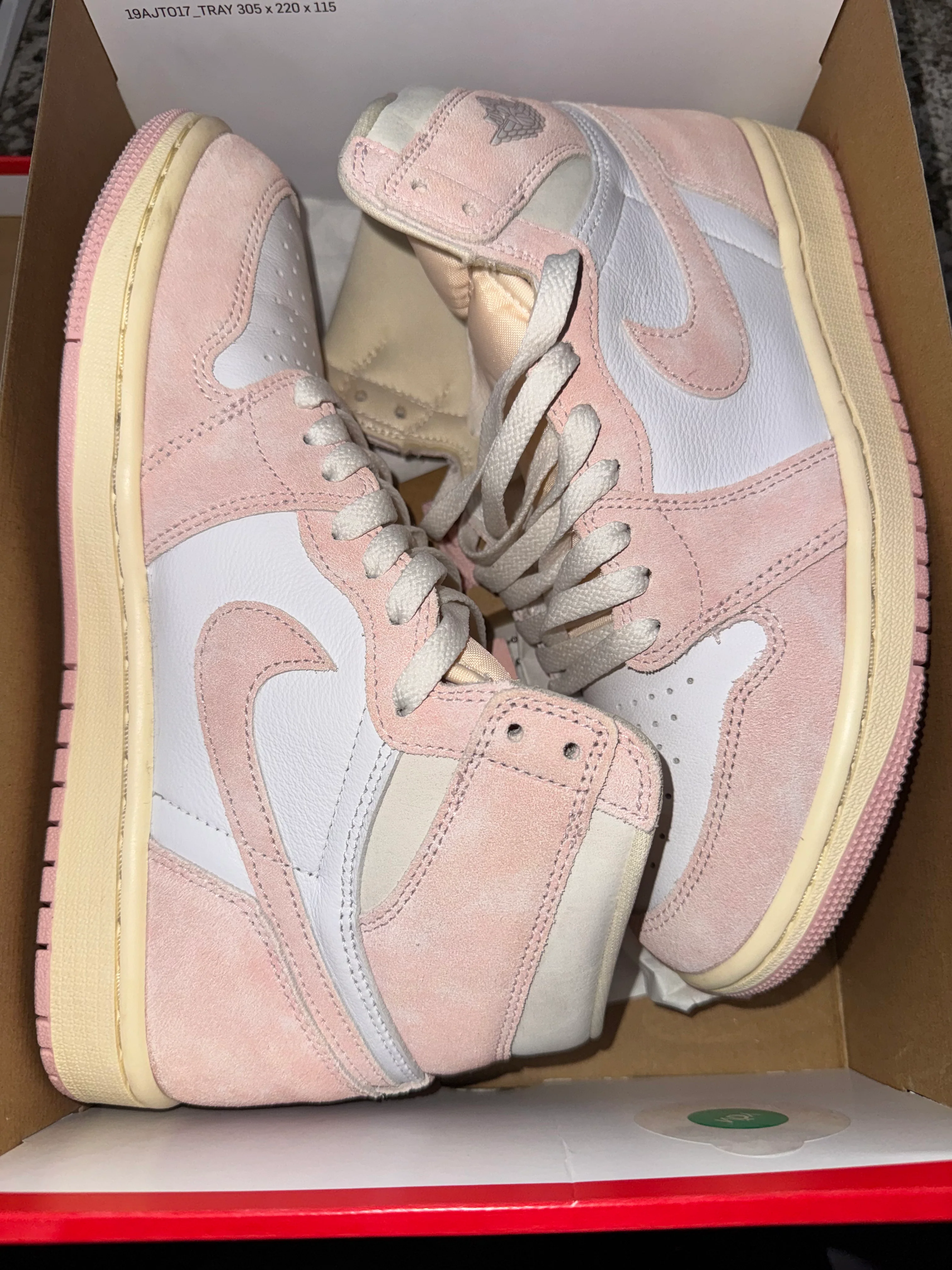 Jordan 1 Retro High OG Washed Pink (Women's) - Image 5