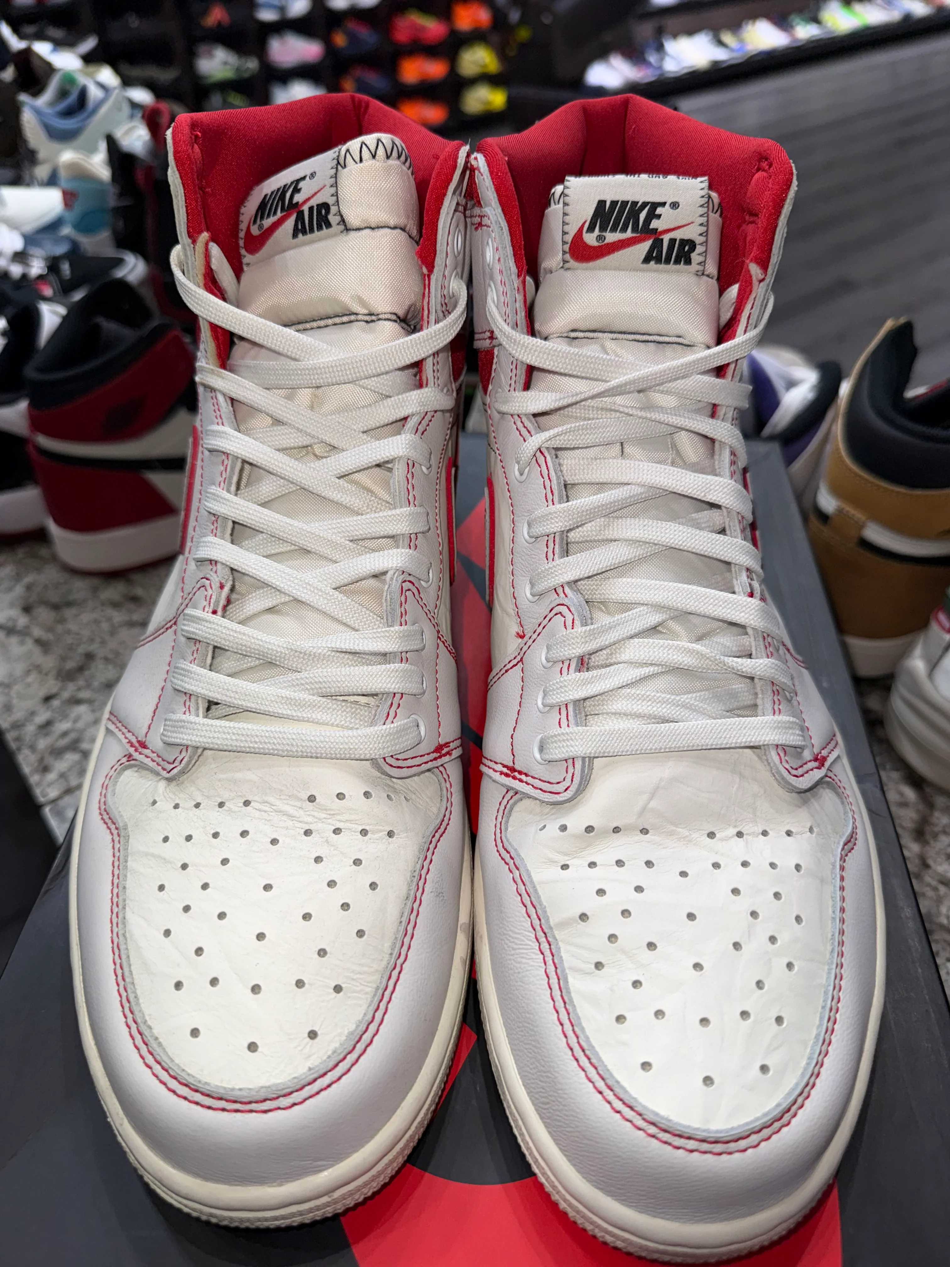 Jordan 1 Retro High Phantom Gym Red - Image 2