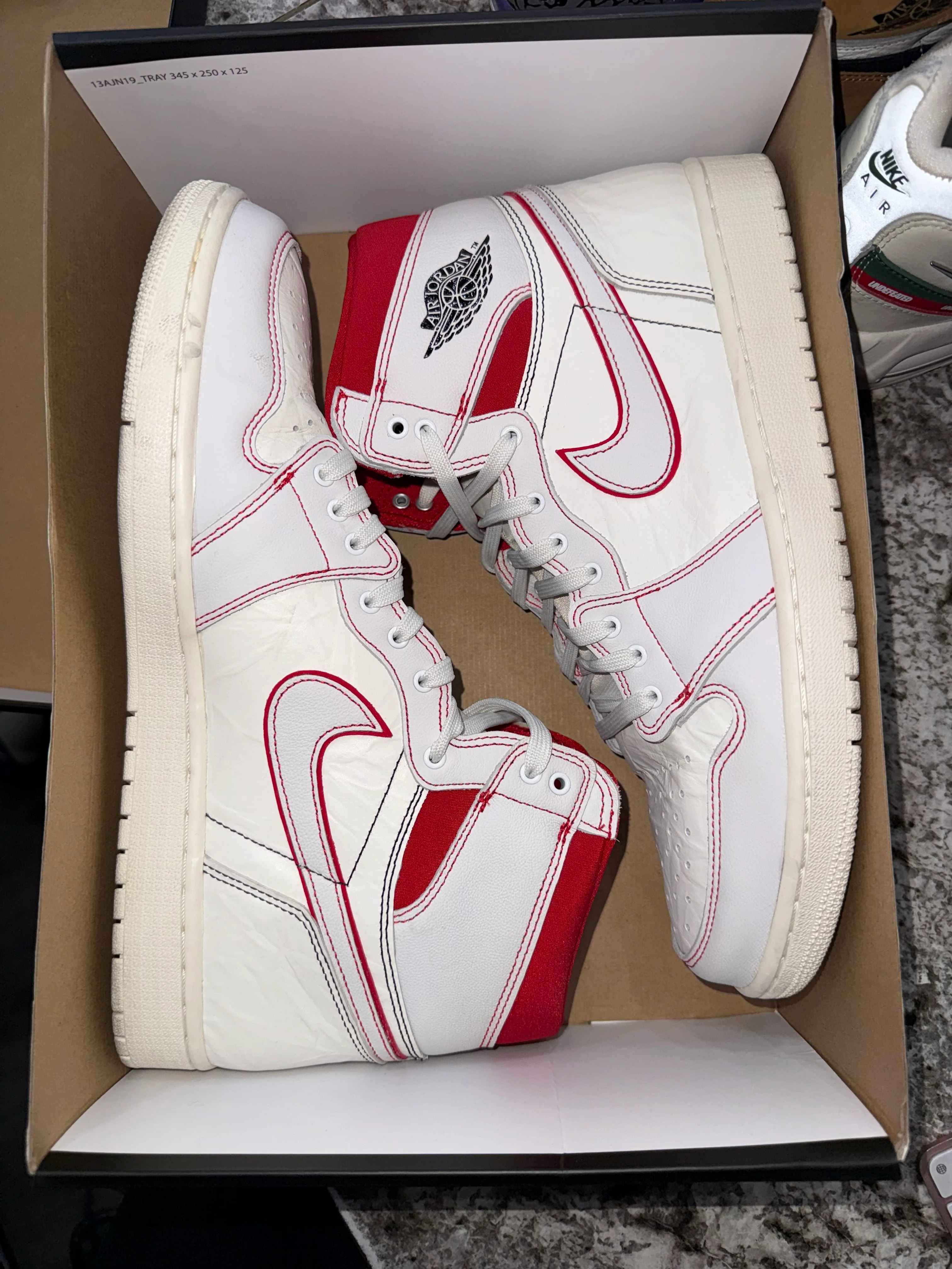 Jordan 1 Retro High Phantom Gym Red - Image 6