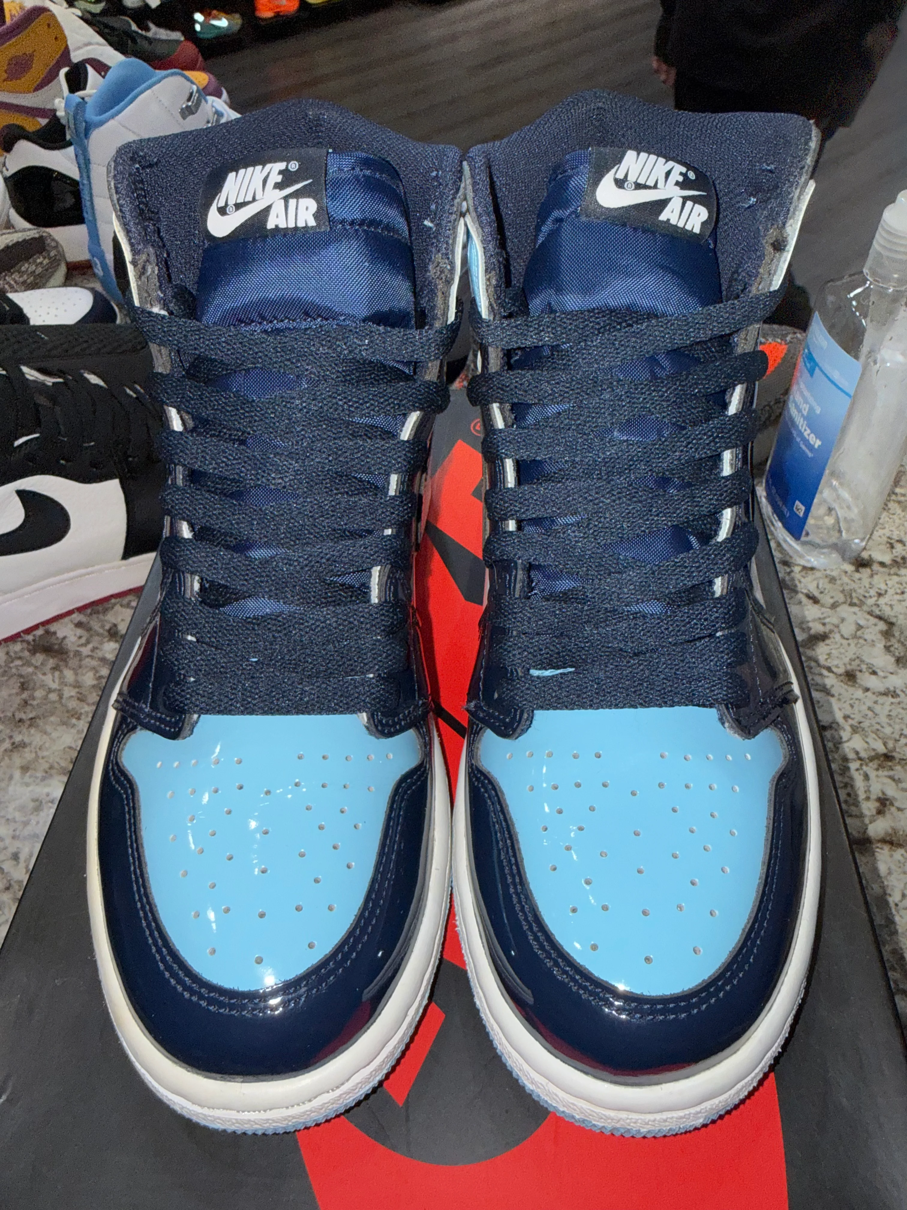 Jordan 1 Retro High UNC Patent (Women's) - Image 2