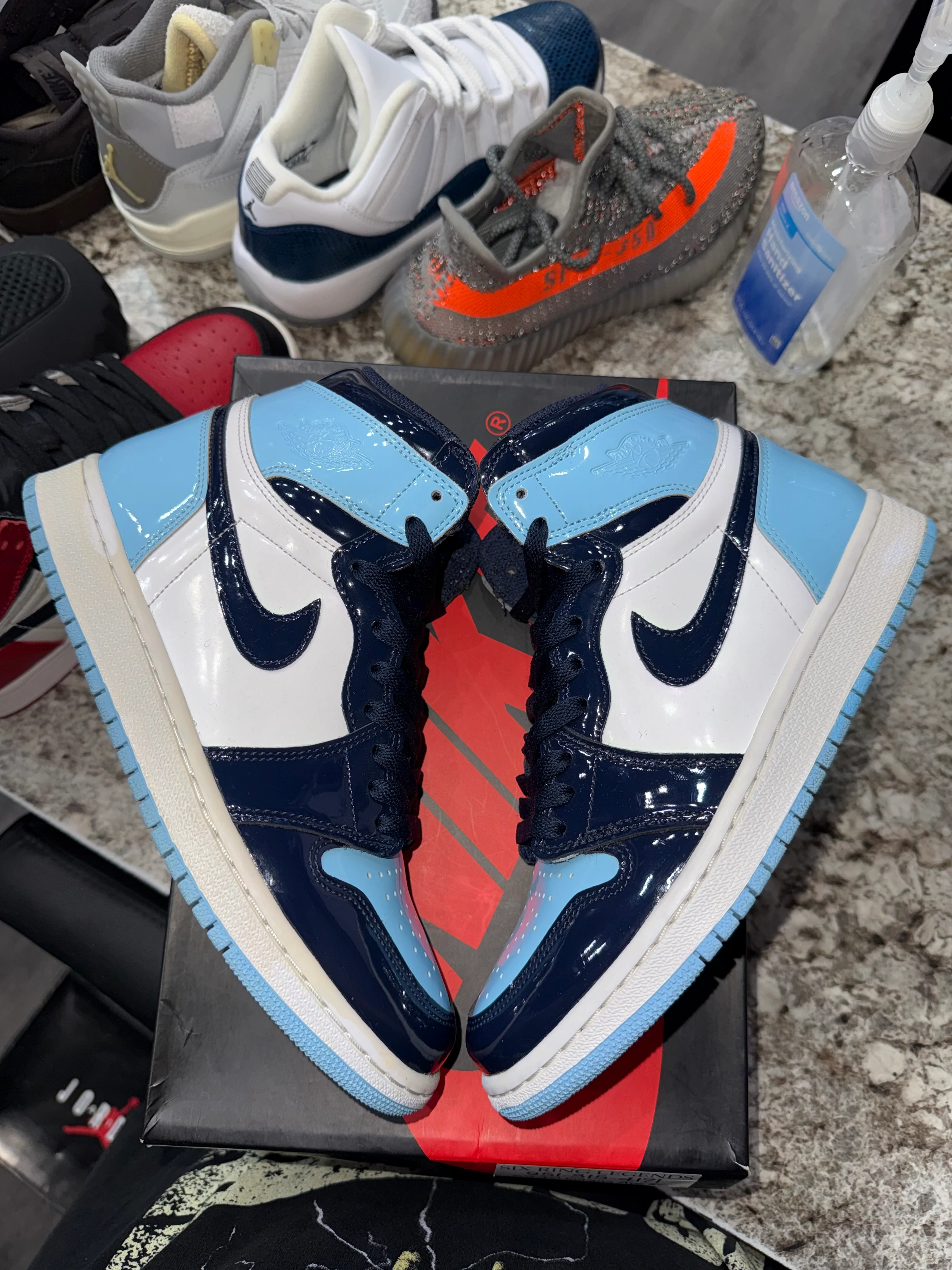 Jordan 1 Retro High UNC Patent (Women's) - Image 3