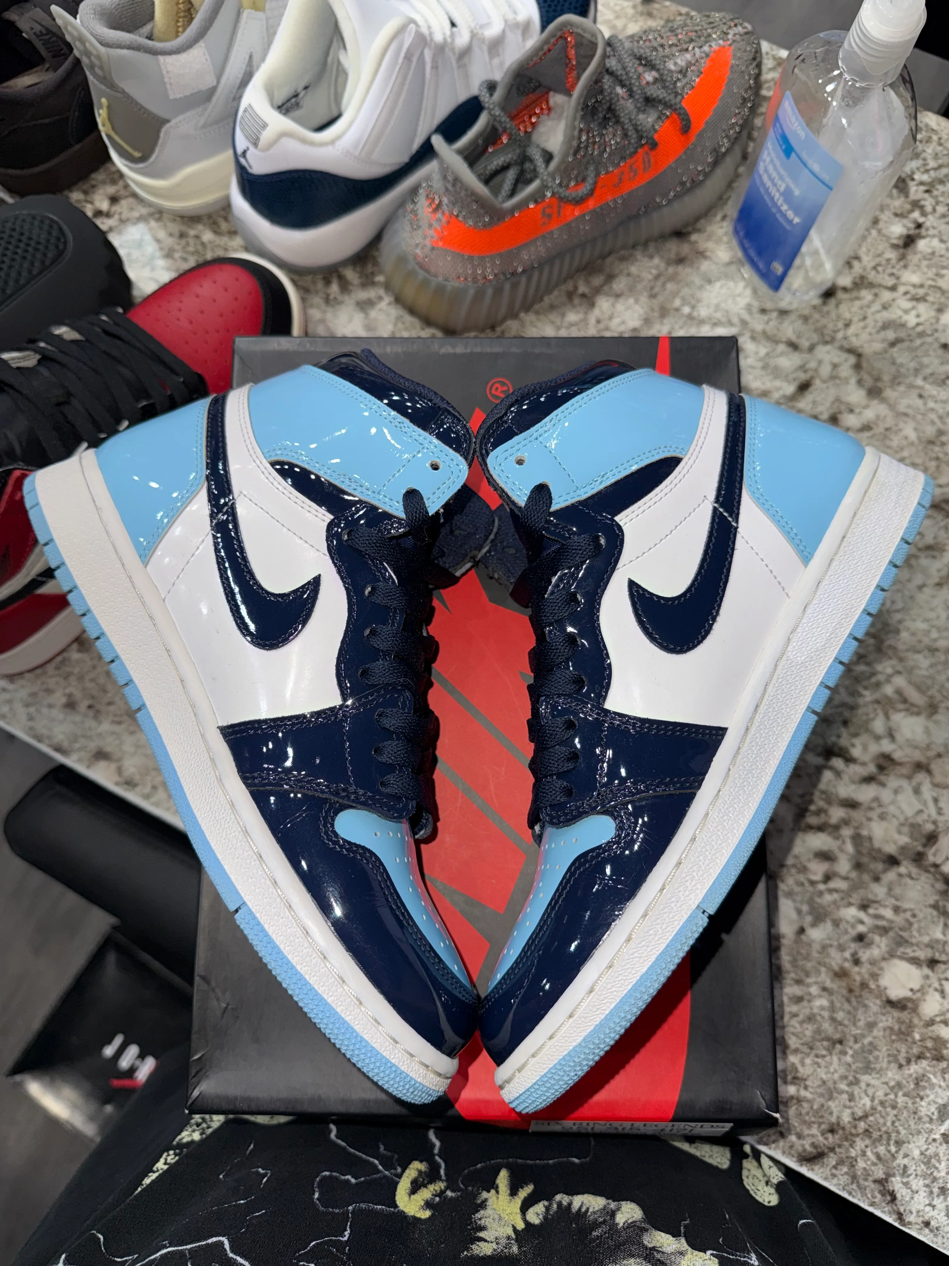 Jordan 1 Retro High UNC Patent (Women's) - Image 4