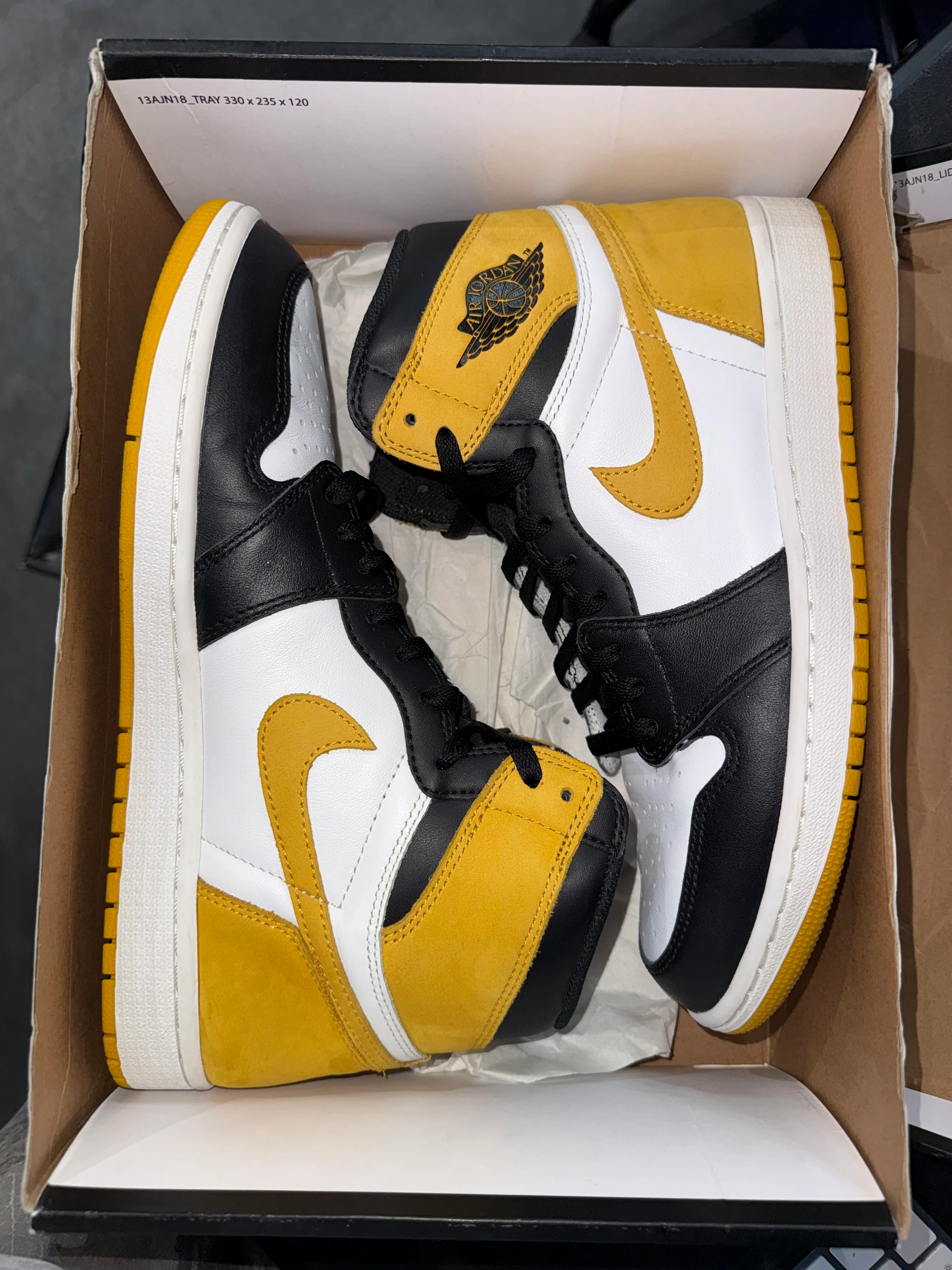 Jordan 1 Retro High Yellow Ochre (DAMAGED BOX) - Image 6