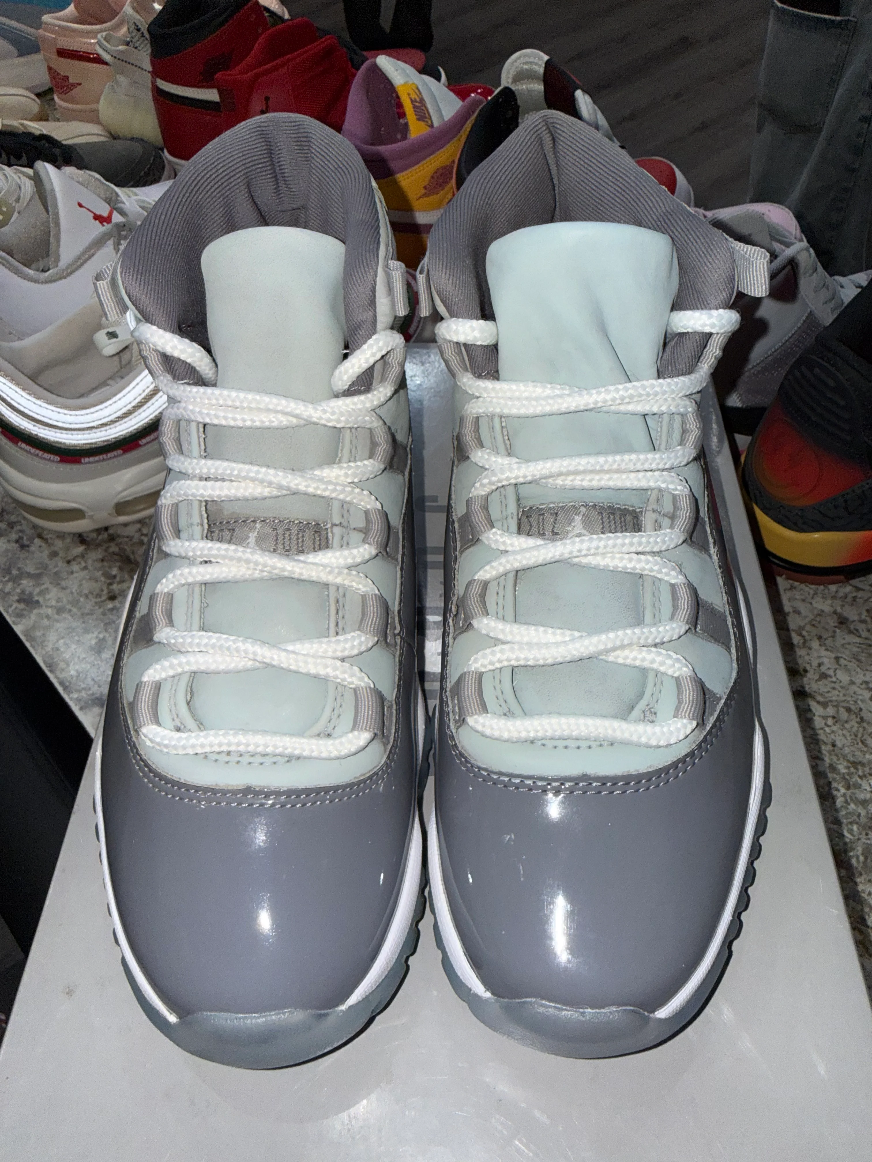 Jordan 11 Retro Cool Grey (2021) (DISCOLORED) - Image 2