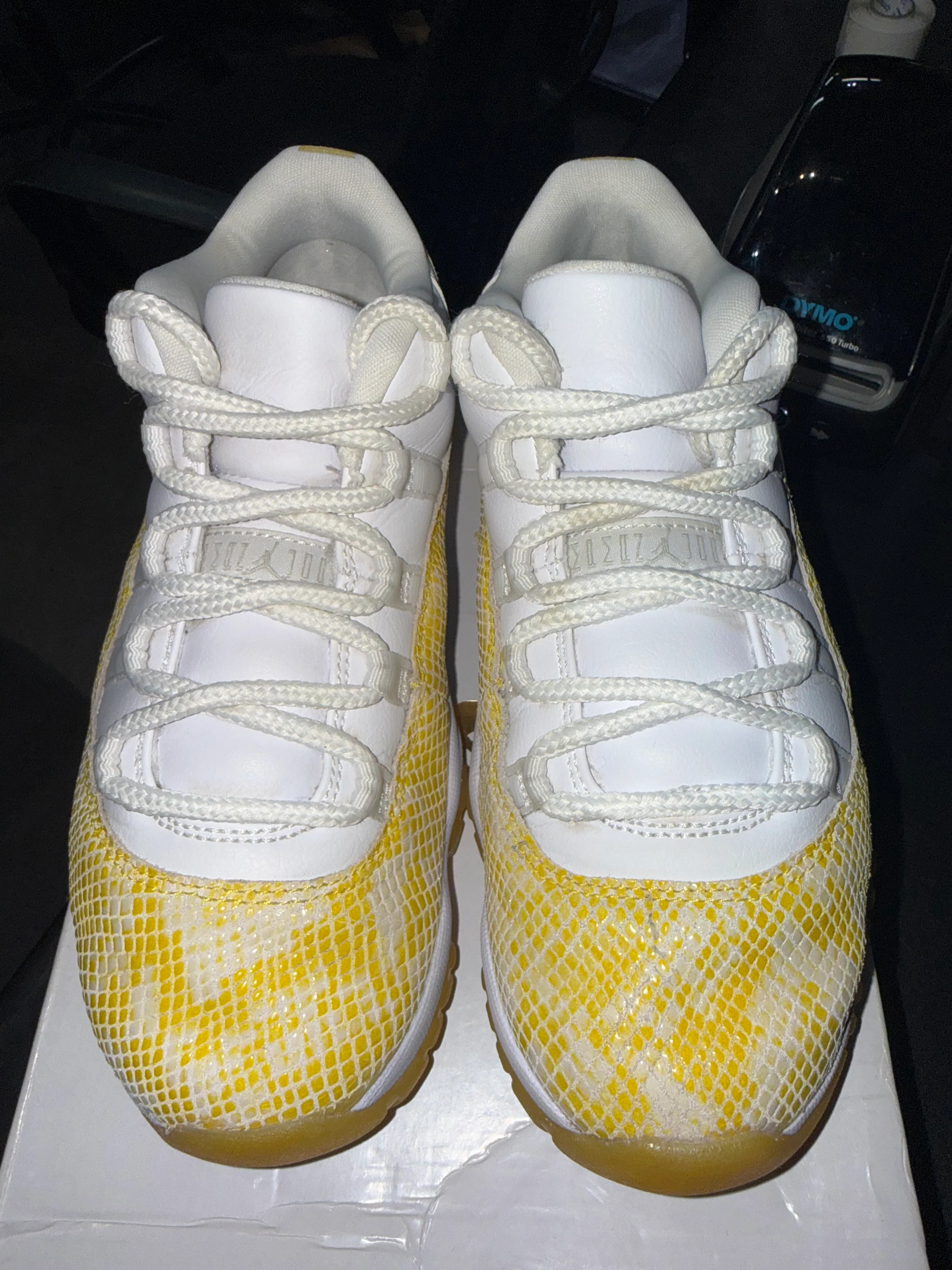 Jordan 11 Retro Low Yellow Snakeskin (Women's) - Image 2