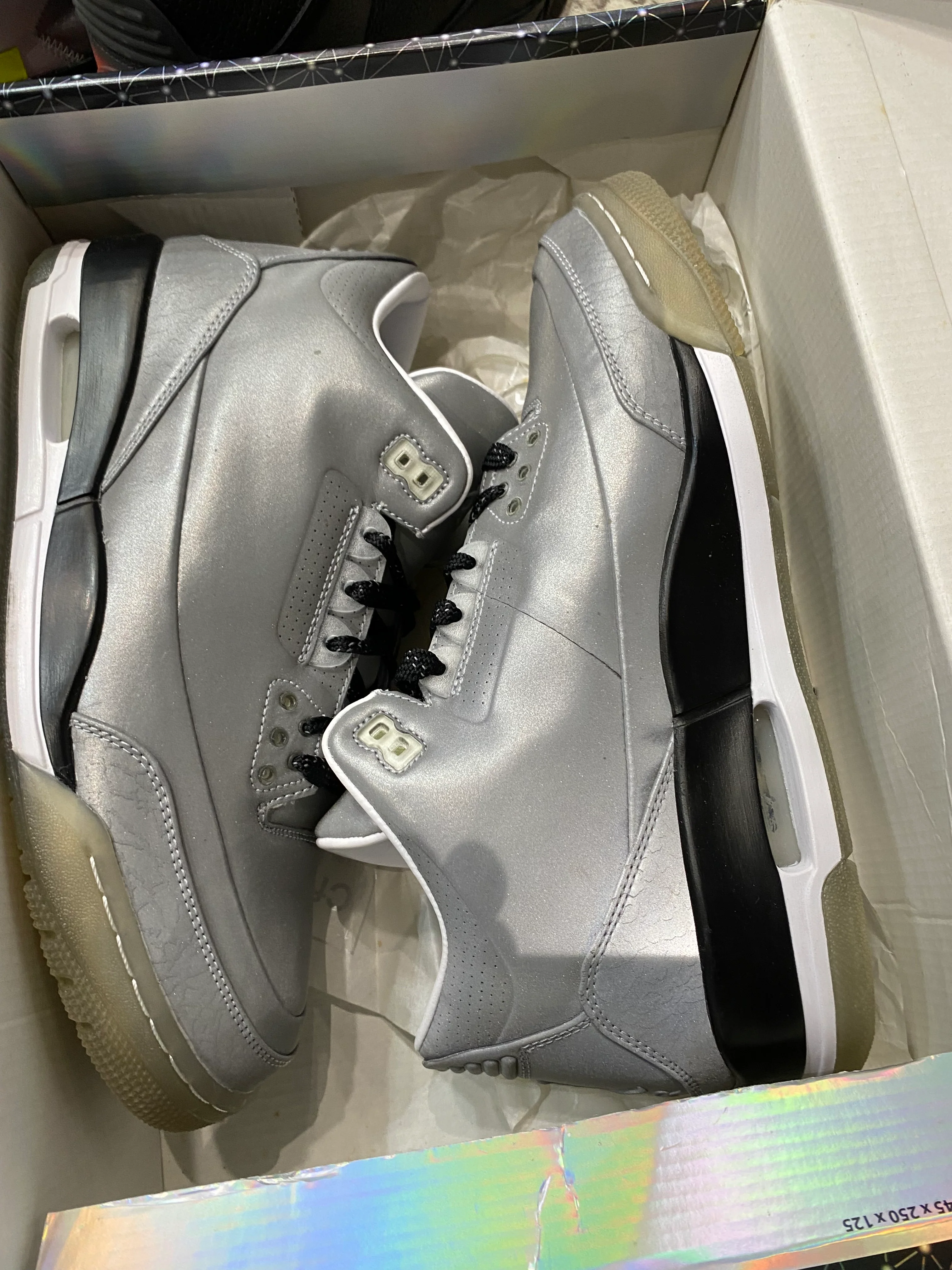 Jordan 3 Retro 5Lab3 Silver (DAMGED BOX) - Image 6