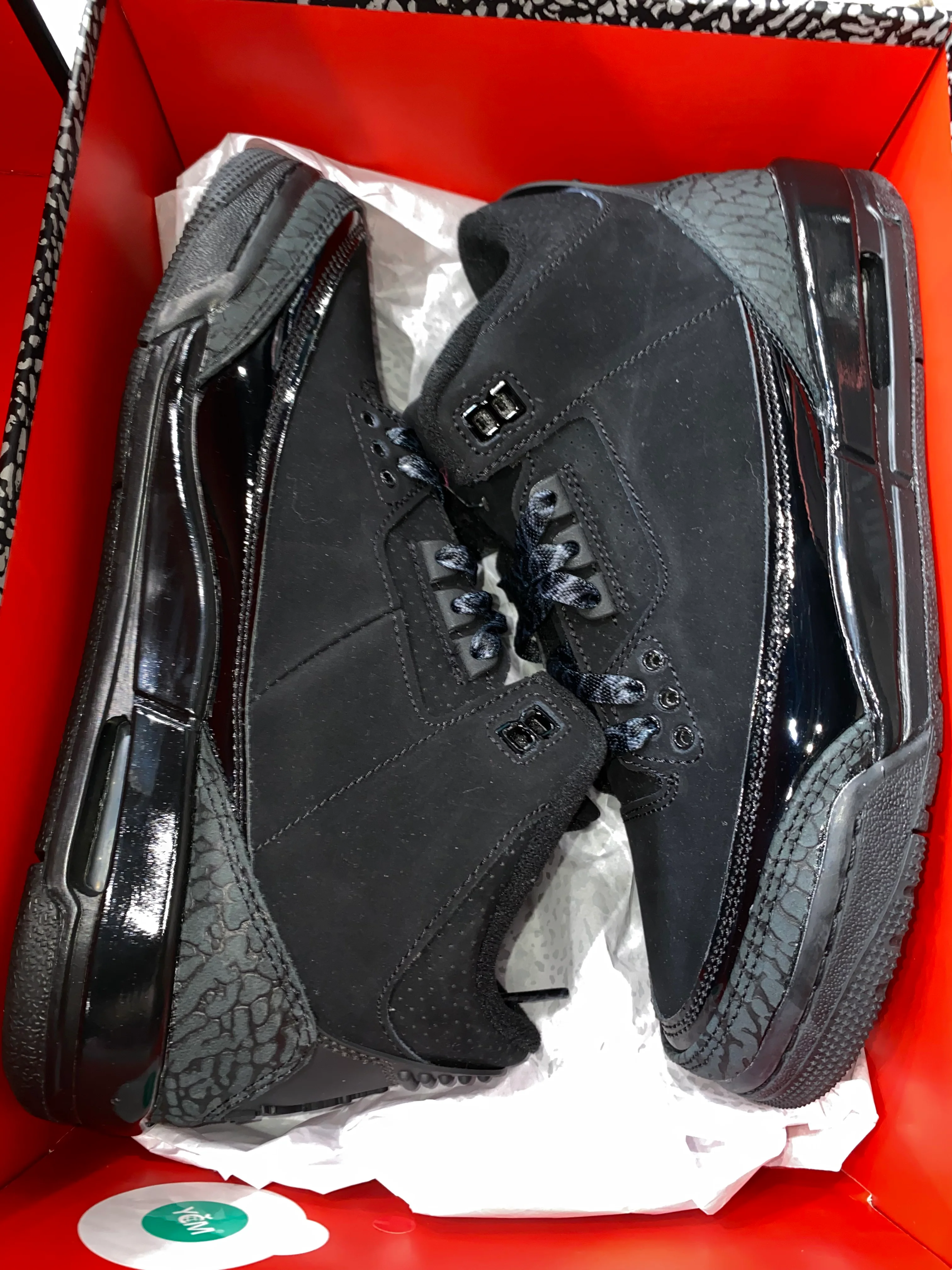 Jordan 3 Retro Black Cat (2025) (GS) - Image 2