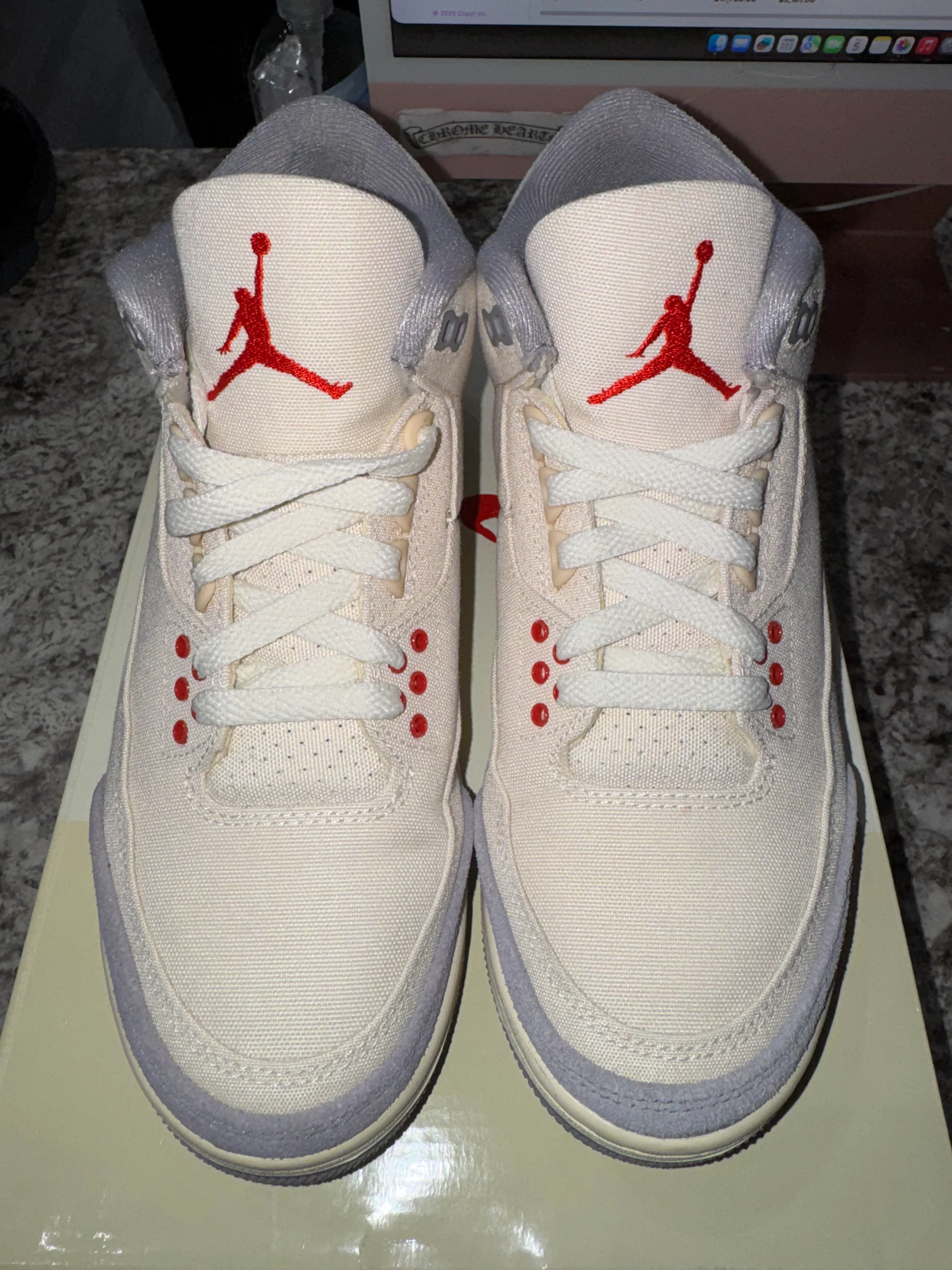 Jordan 3 Retro Muslin (DAMAGED BOX) - Image 2