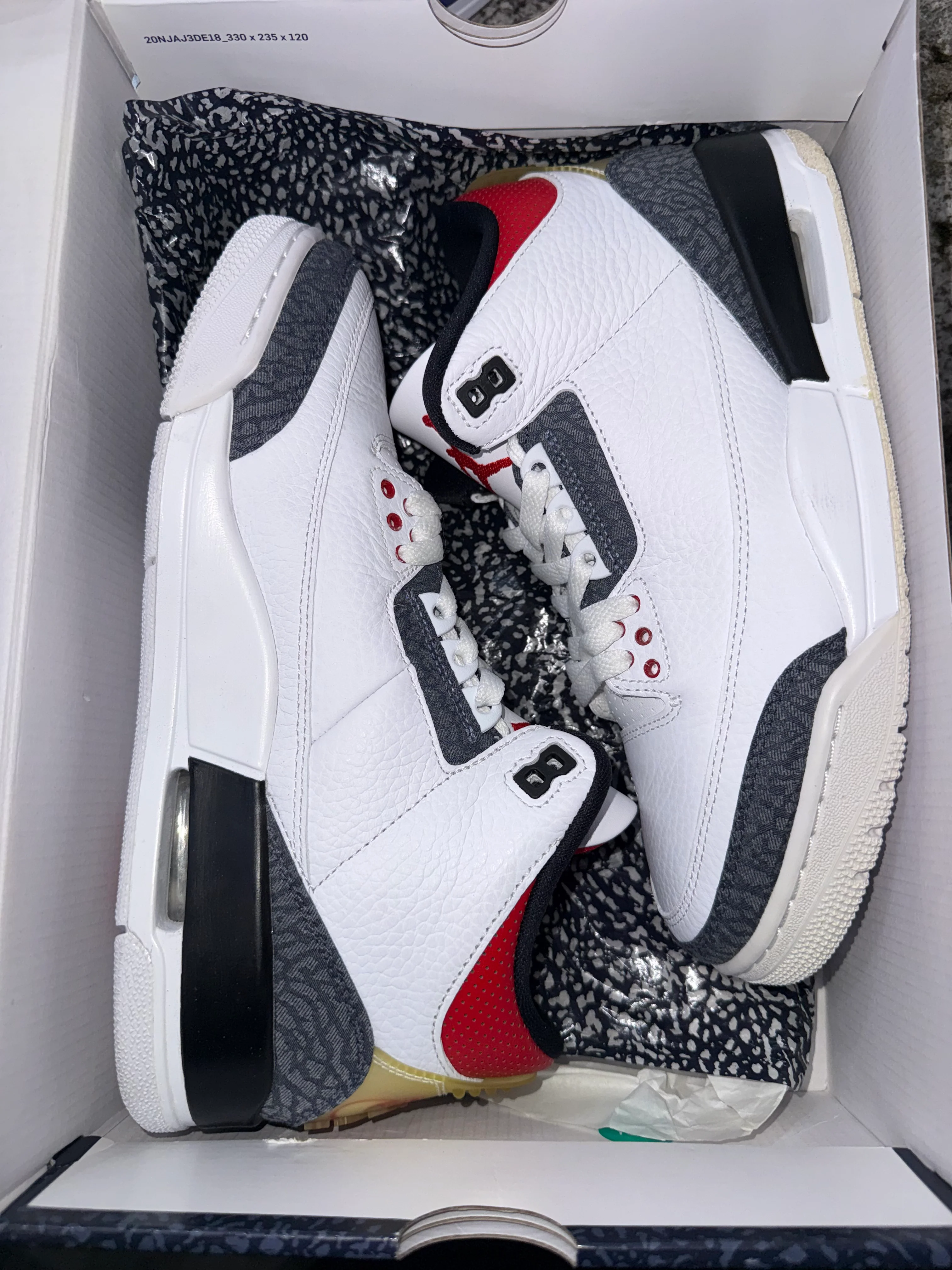 Jordan 3 Retro SE-T CO.JP Fire Red Denim - Image 6