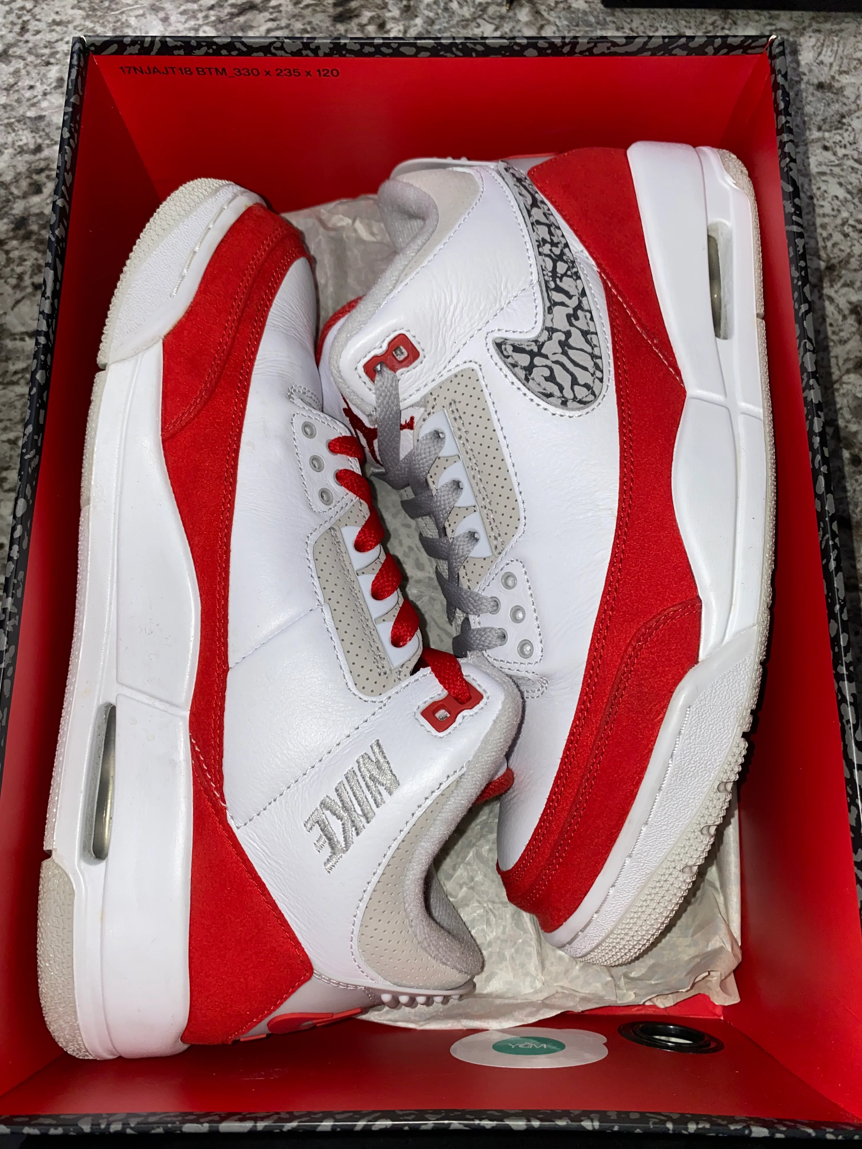 Jordan 3 Retro Tinker White University Red - Image 6