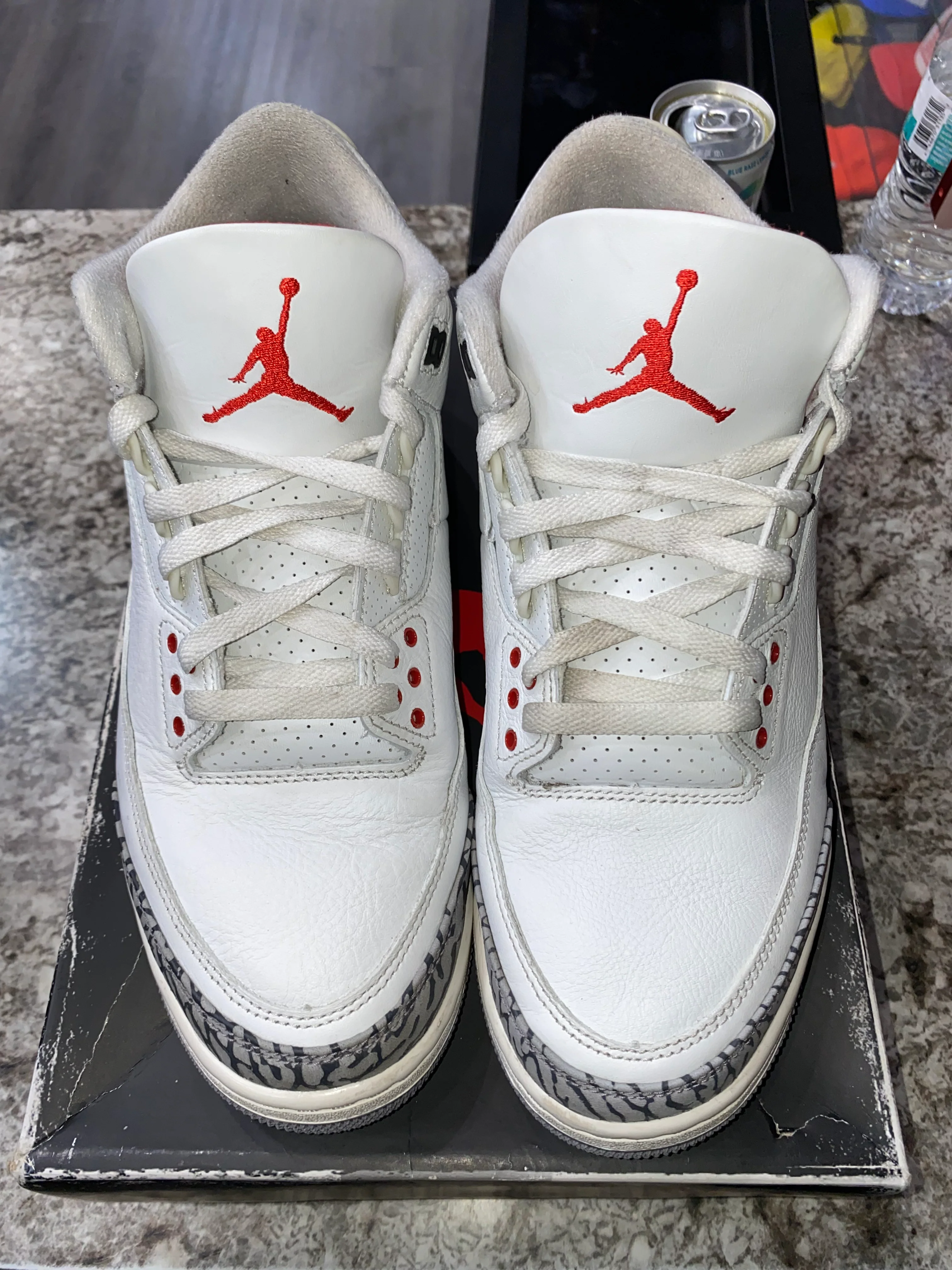 Jordan 3 Retro White Cement Reimagined (DAMAGED BOX) - Image 2