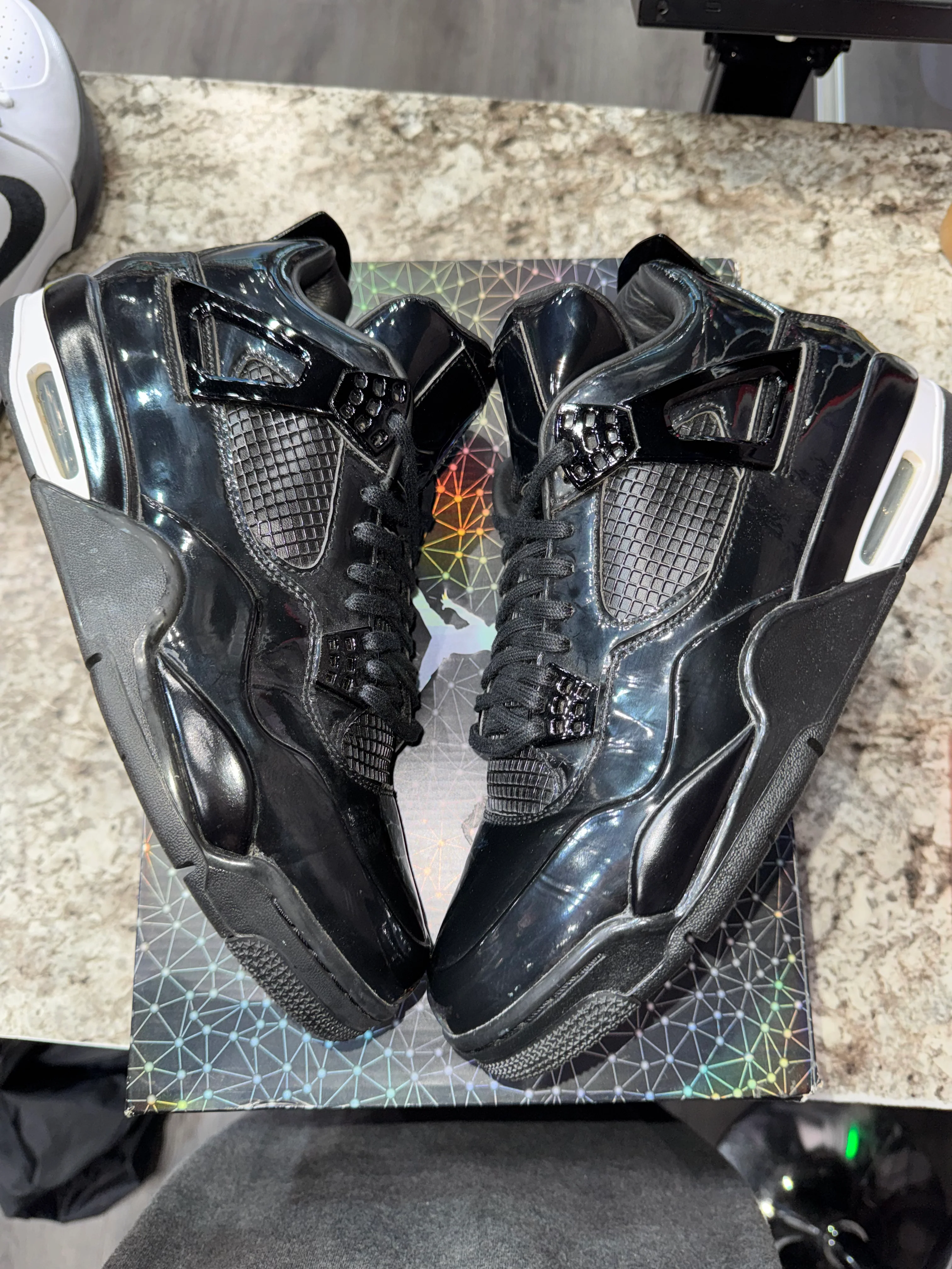Jordan 4 Retro 11Lab4 Black - Image 4