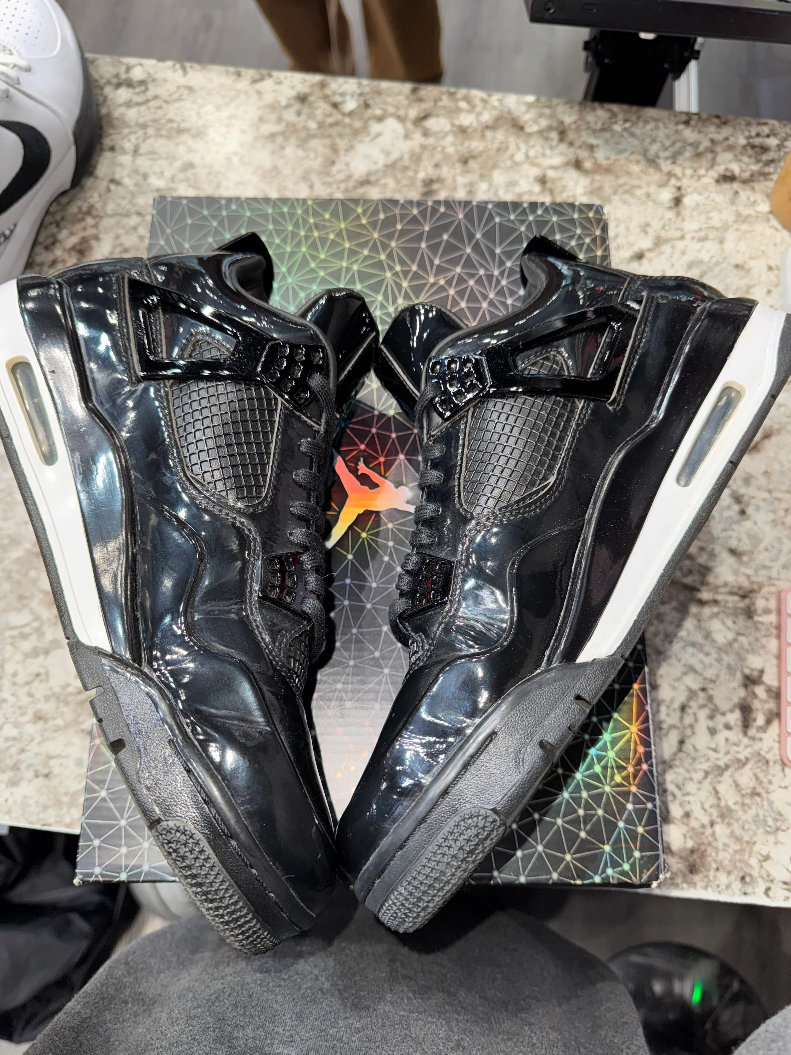Jordan 4 Retro 11Lab4 Black - Image 6