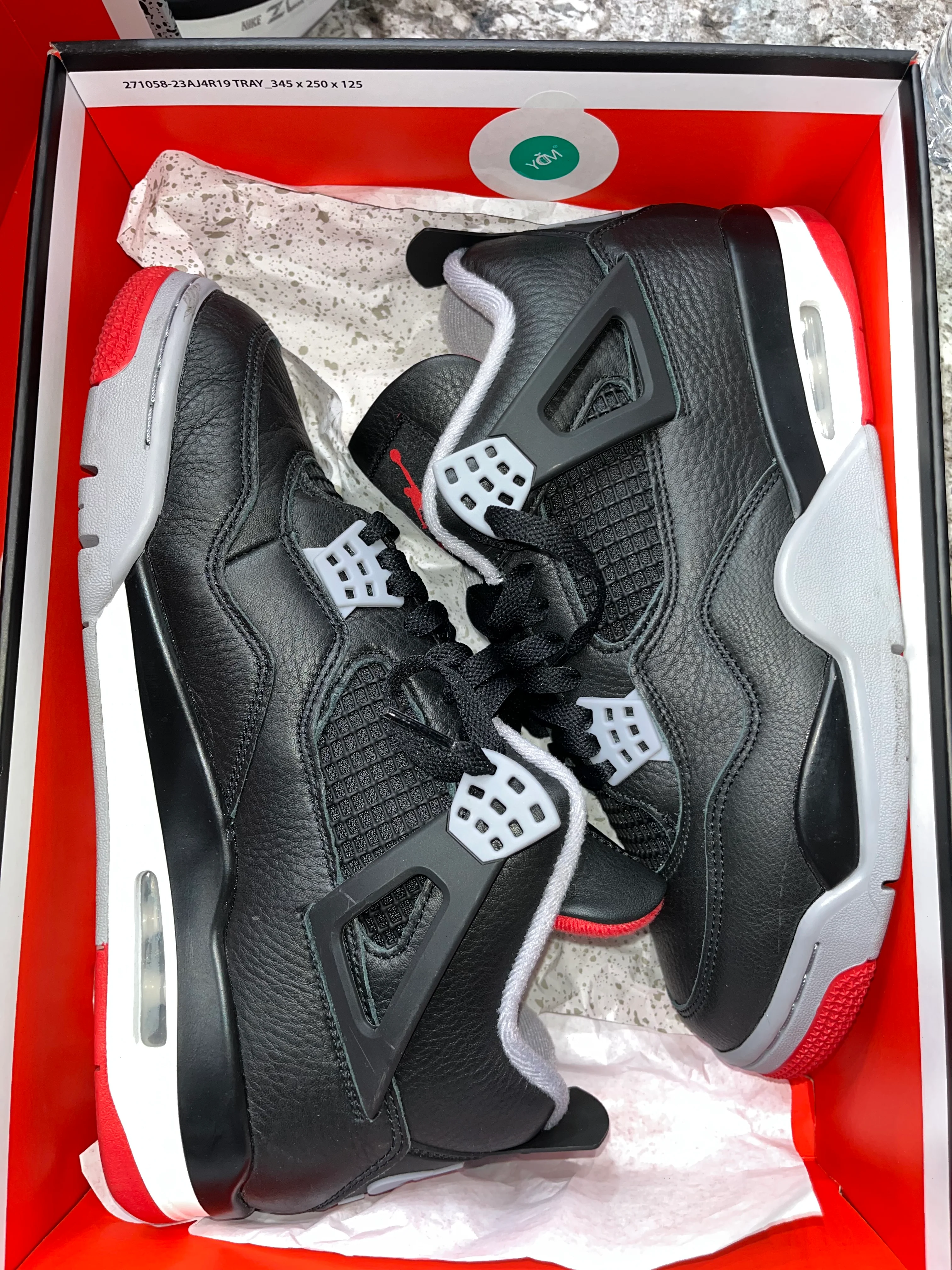 Jordan 4 Retro Bred Reimagined - Image 6