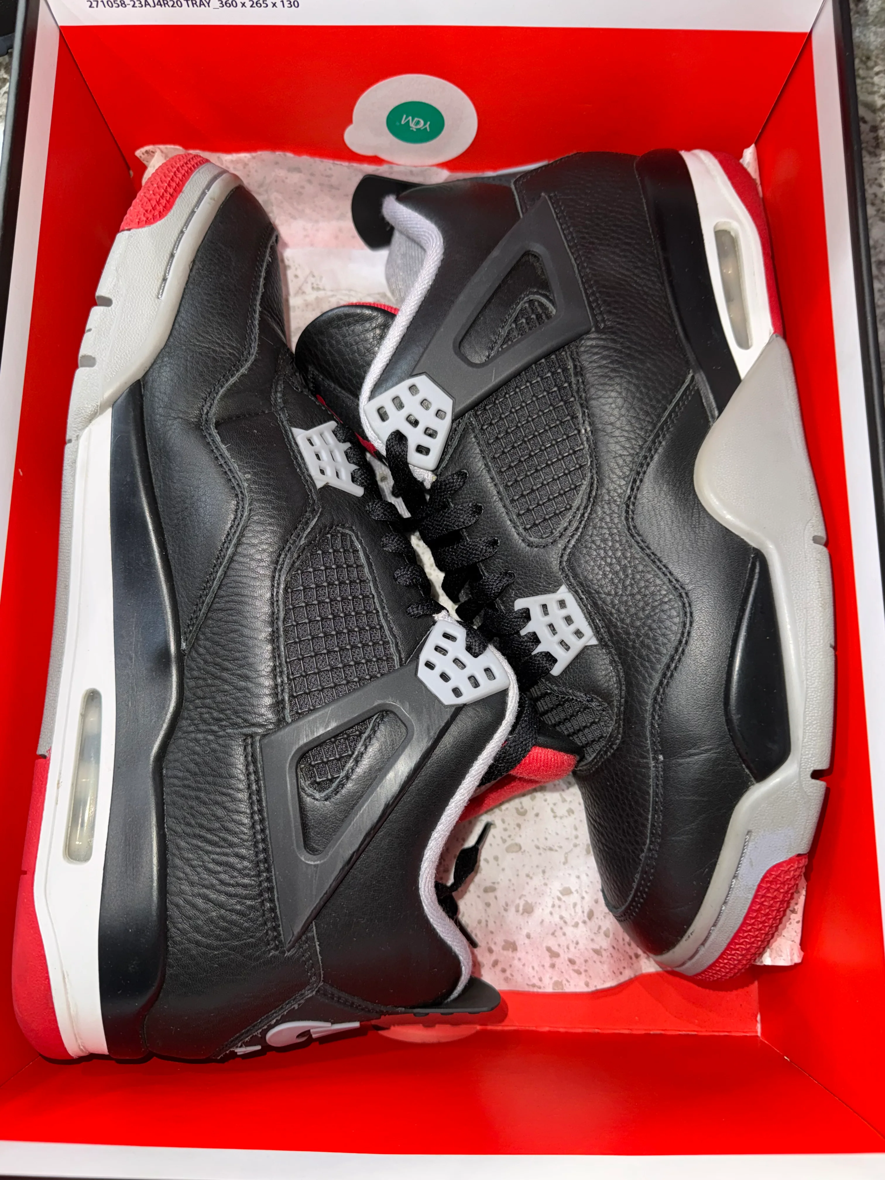 Jordan 4 Retro Bred Reimagined - Image 6