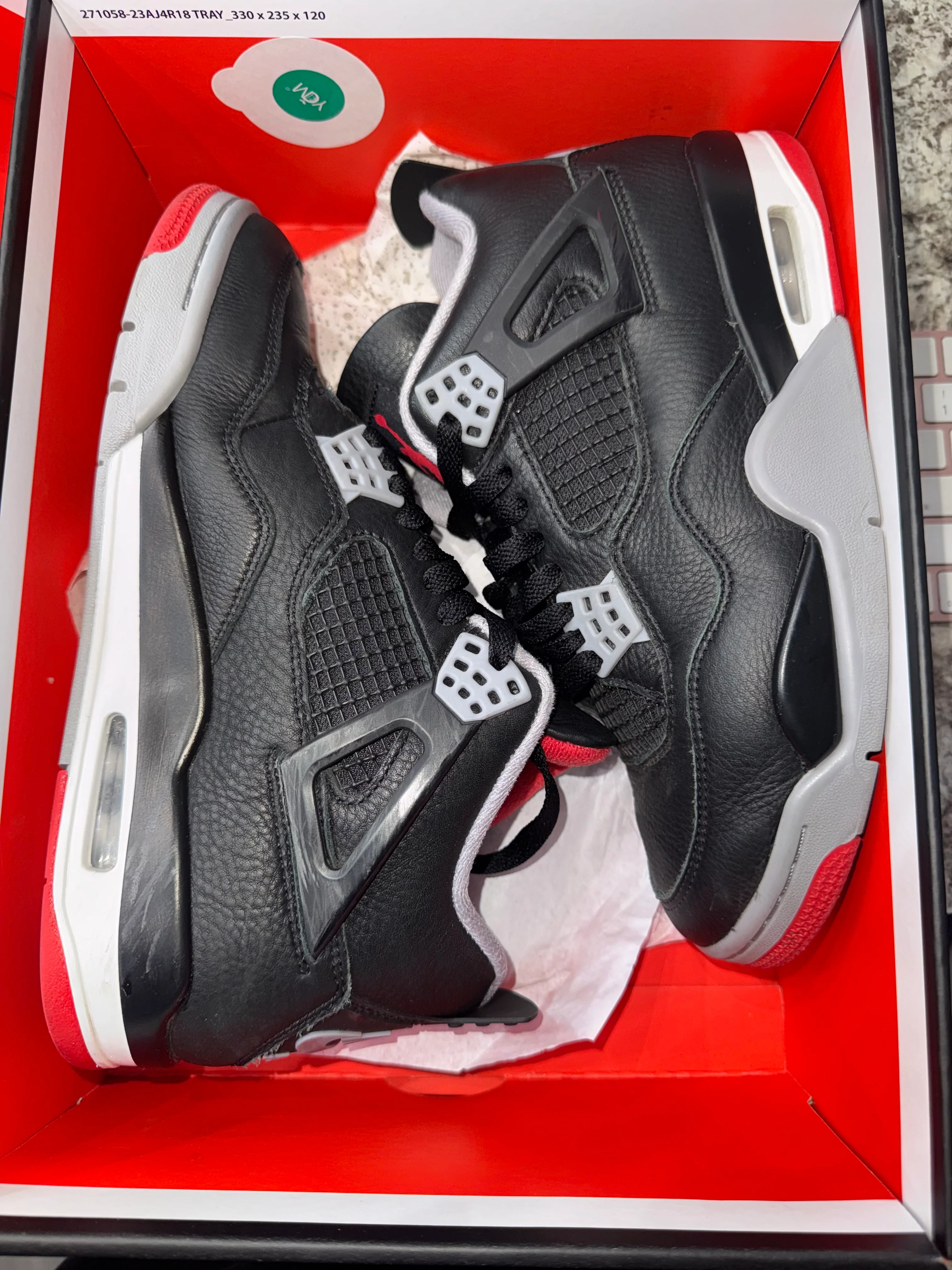 Jordan 4 Retro Bred Reimagined - Image 6