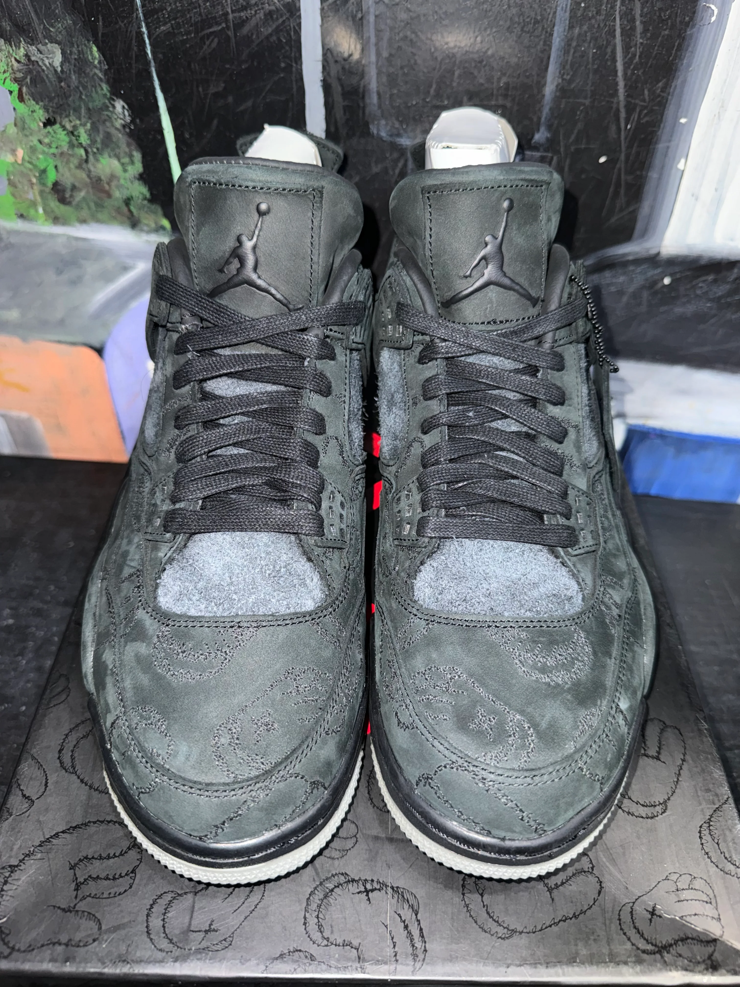 Jordan 4 Retro Kaws Black