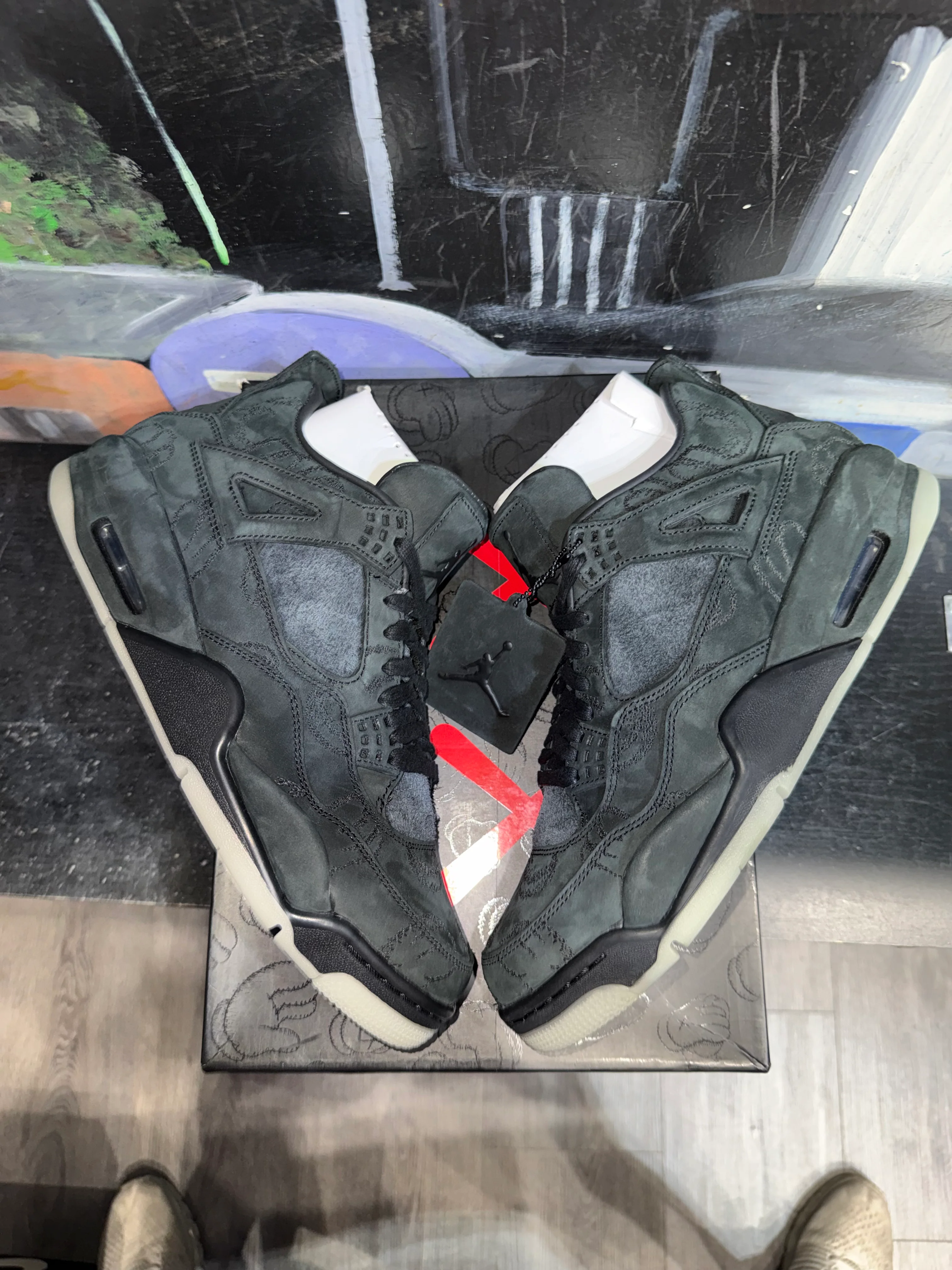 Jordan 4 Retro Kaws Black - Image 2