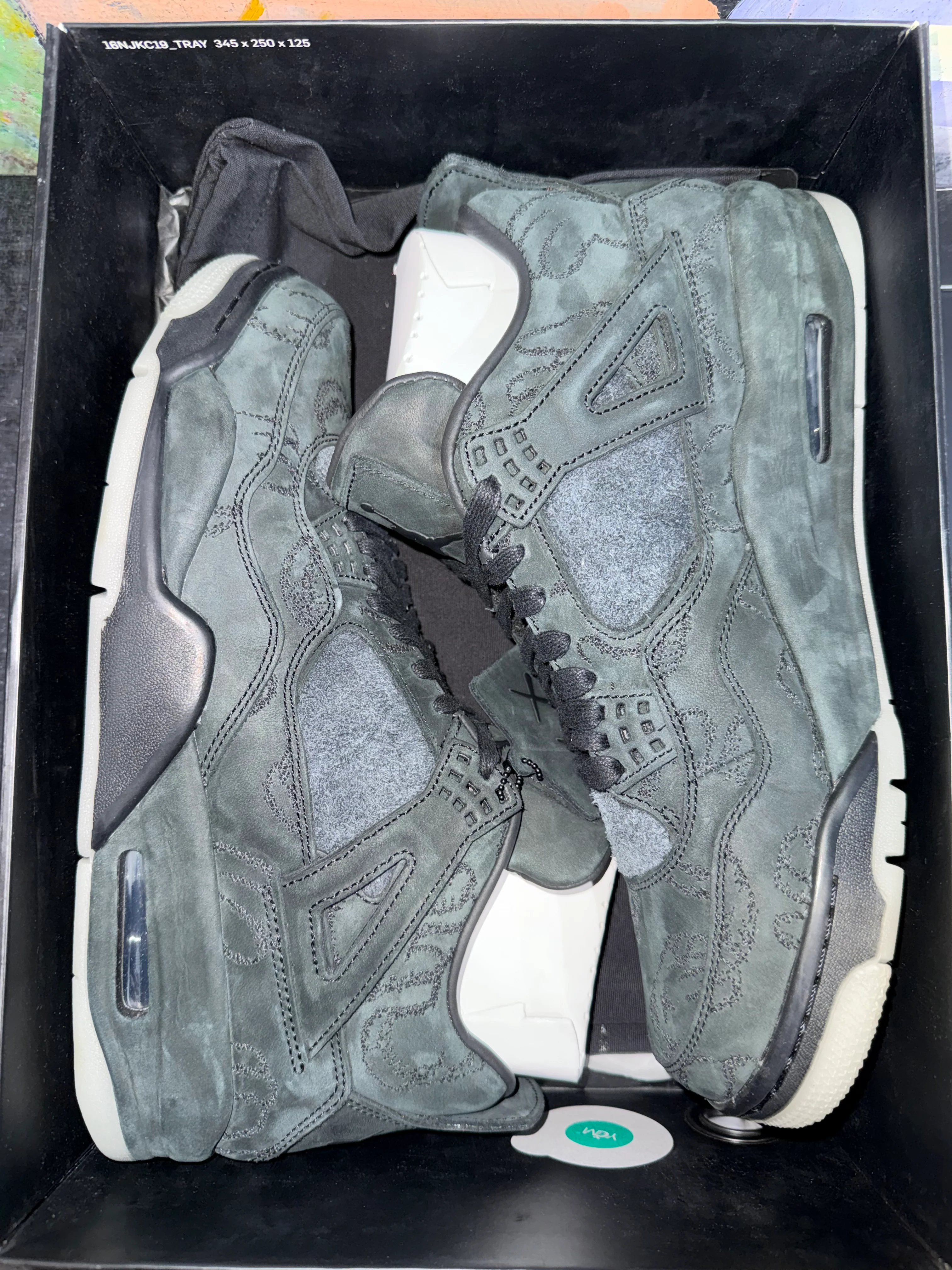 Jordan 4 Retro Kaws Black - Image 5