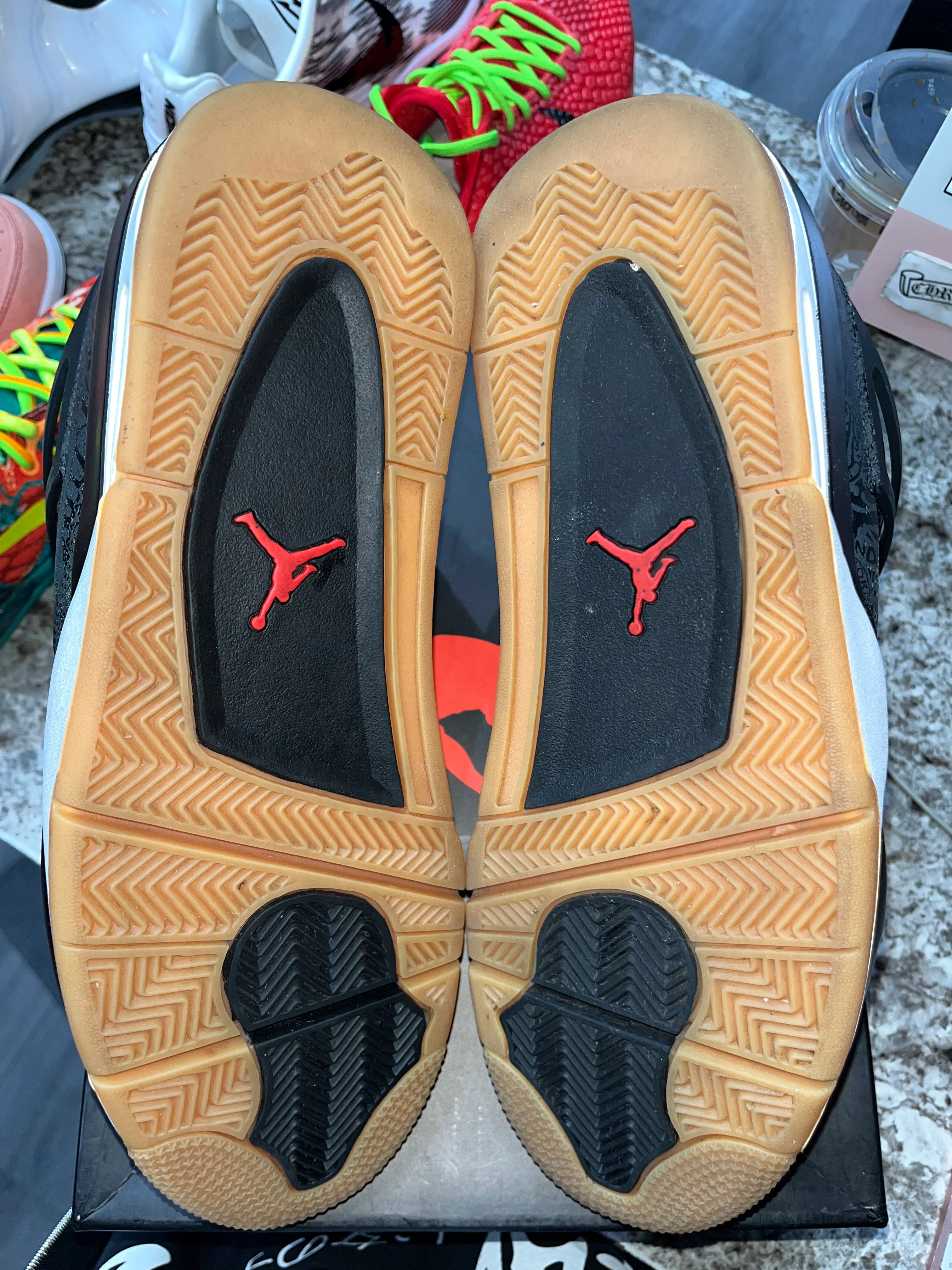 Jordan 4 Retro Laser Black Gum - Image 5