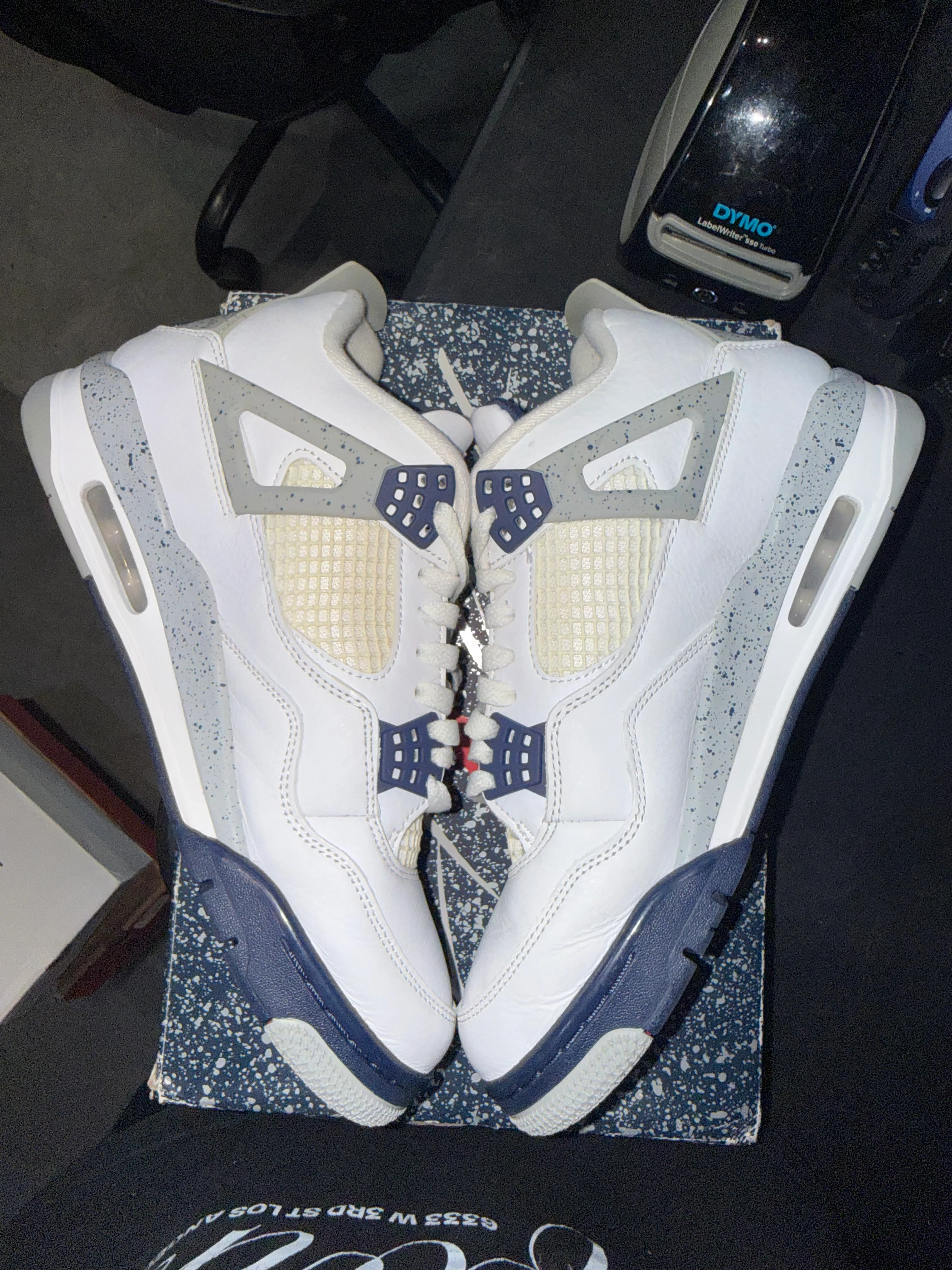 Jordan 4 Retro Midnight Navy - Image 4