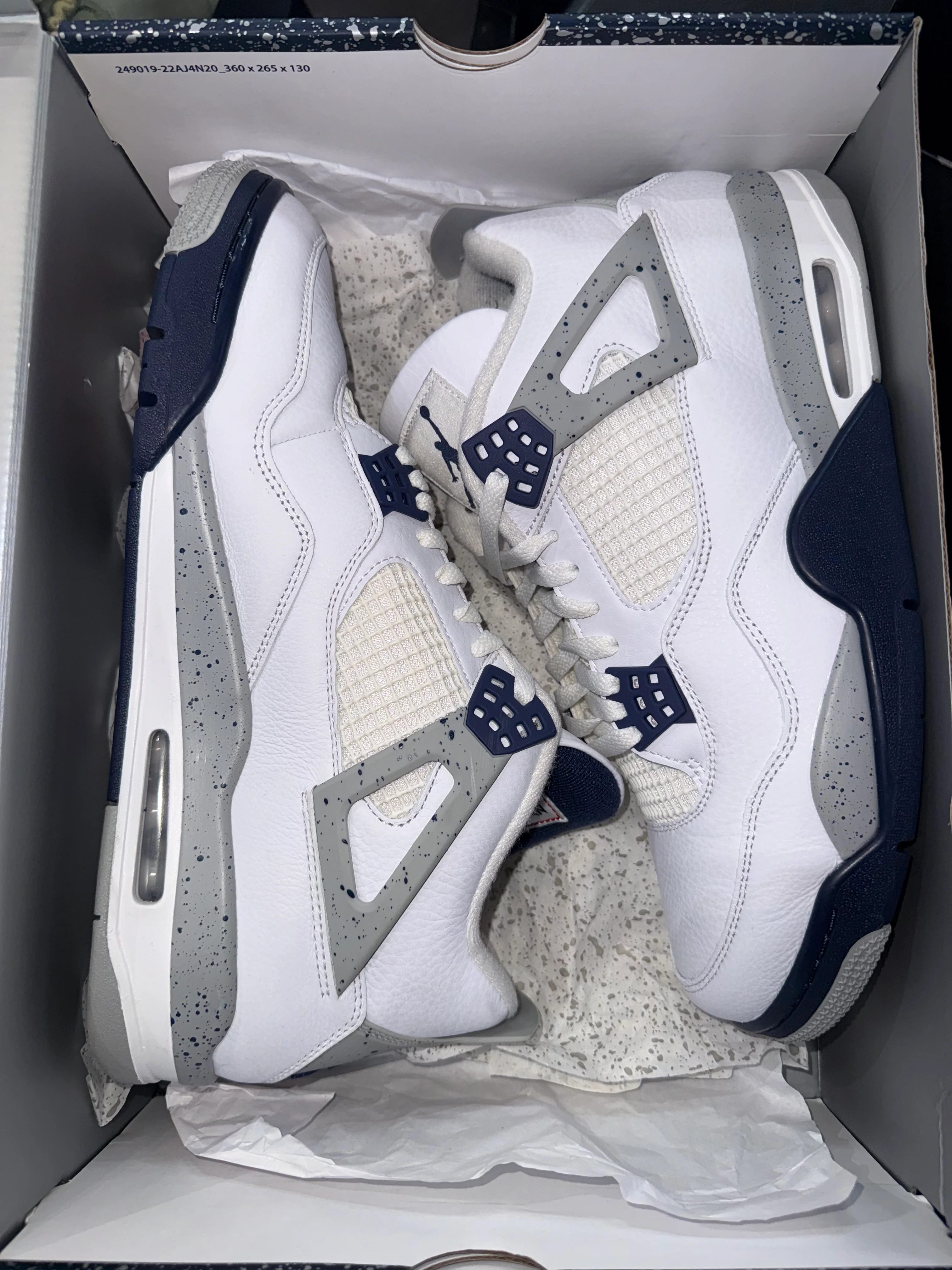 Jordan 4 Retro Midnight Navy - Image 5