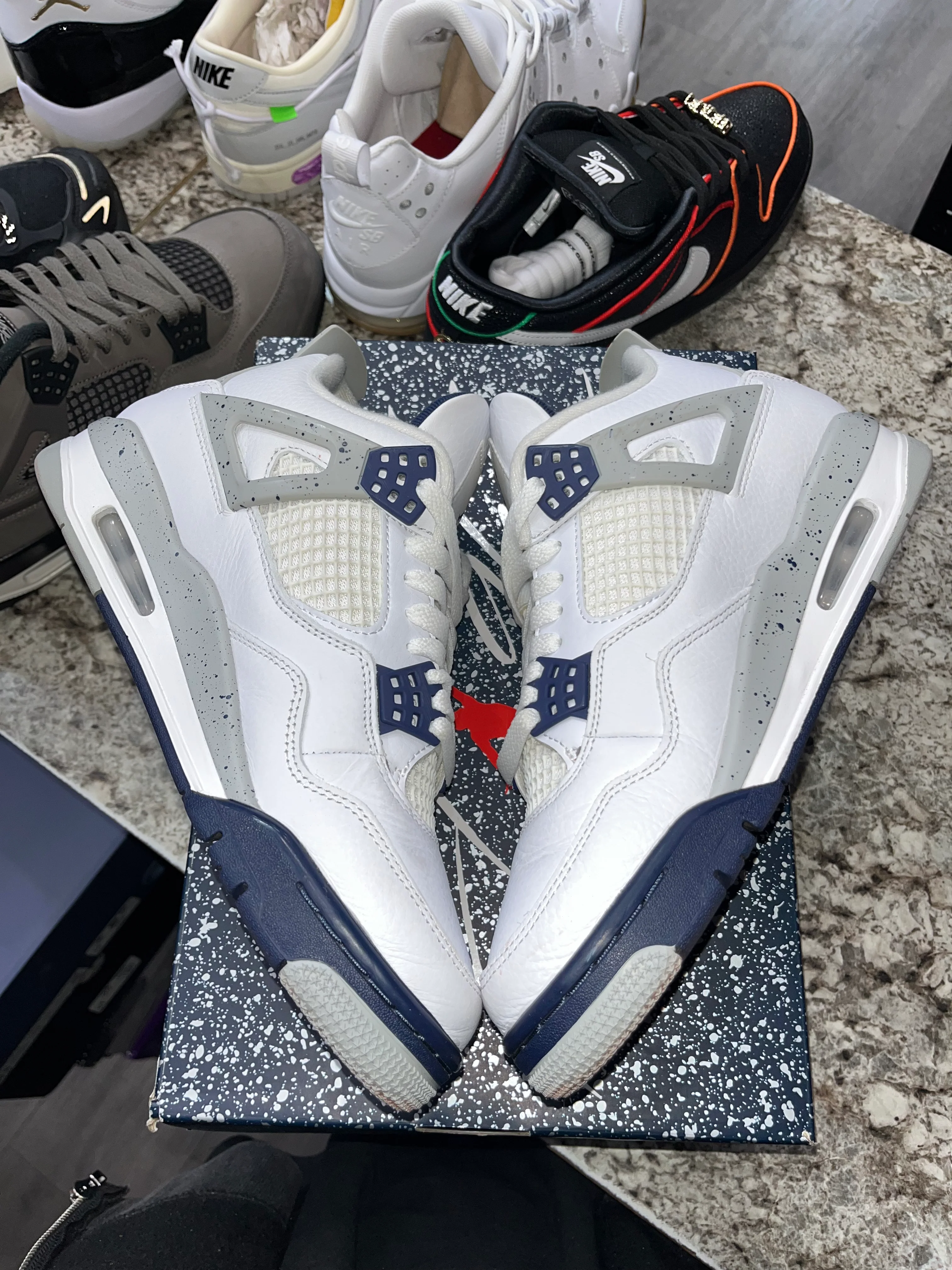 Jordan 4 Retro Midnight Navy - Image 3