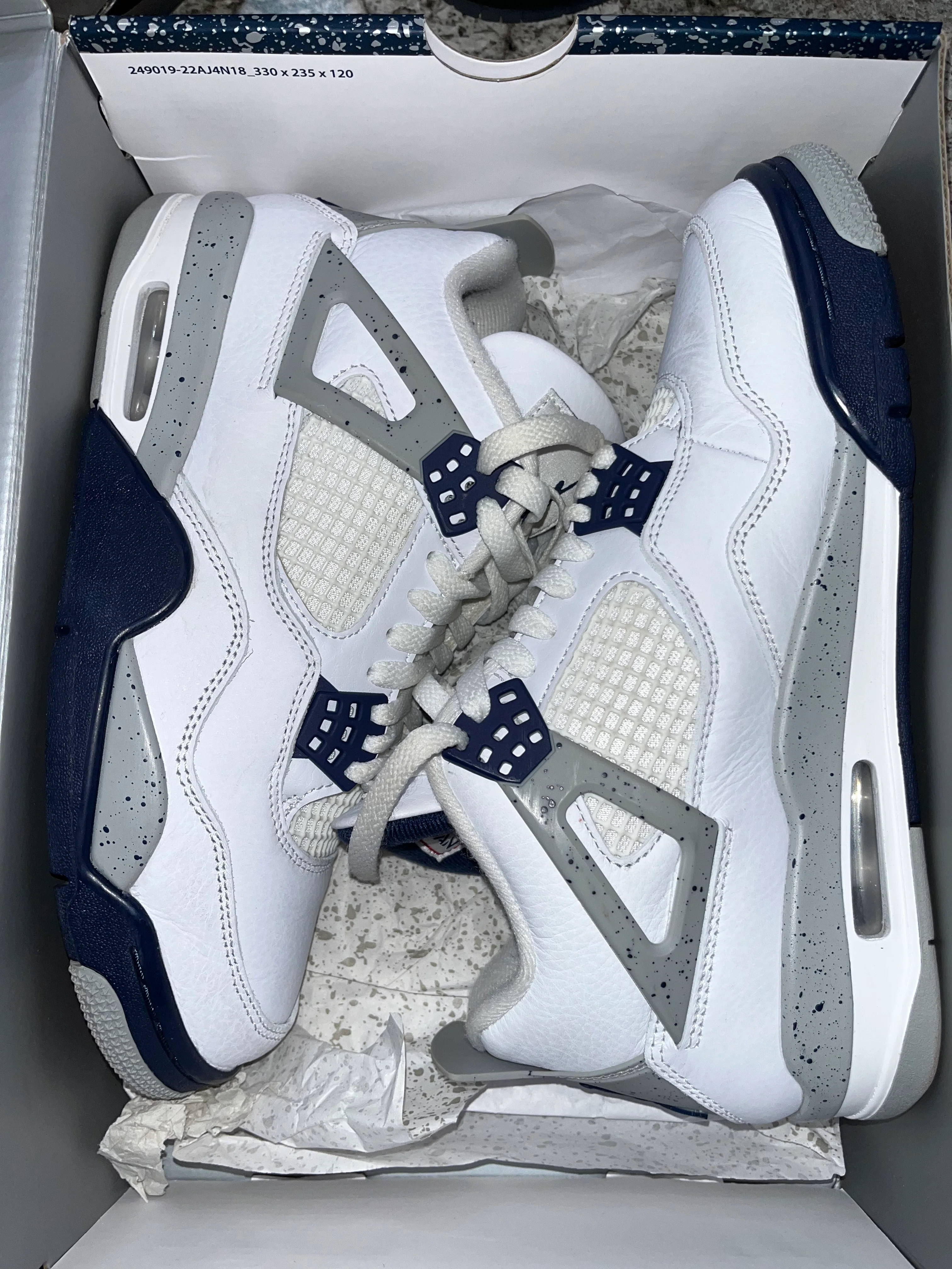 Jordan 4 Retro Midnight Navy - Image 5