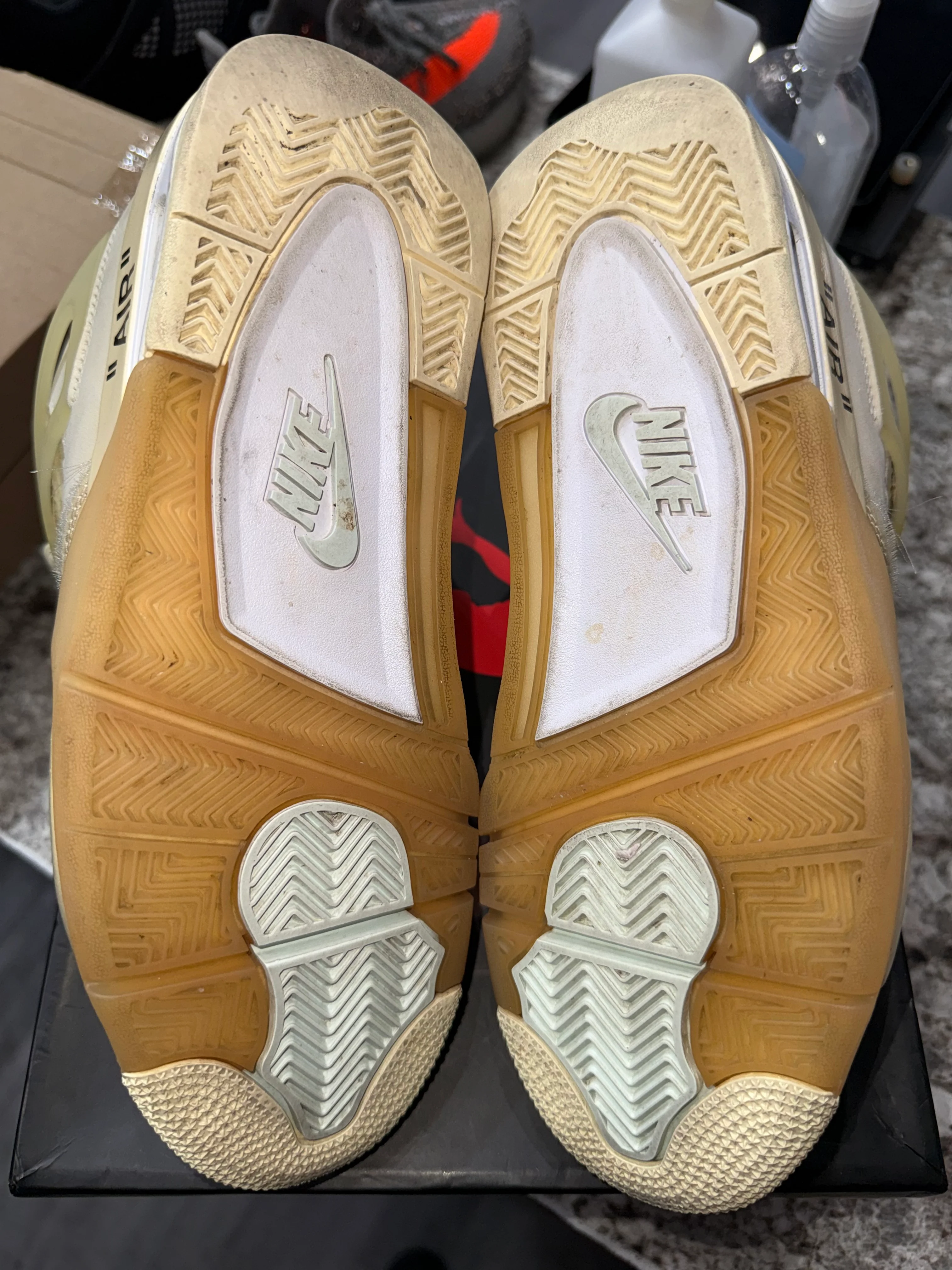 Jordan 4 Retro Off-White Sail (Women's) - Image 5