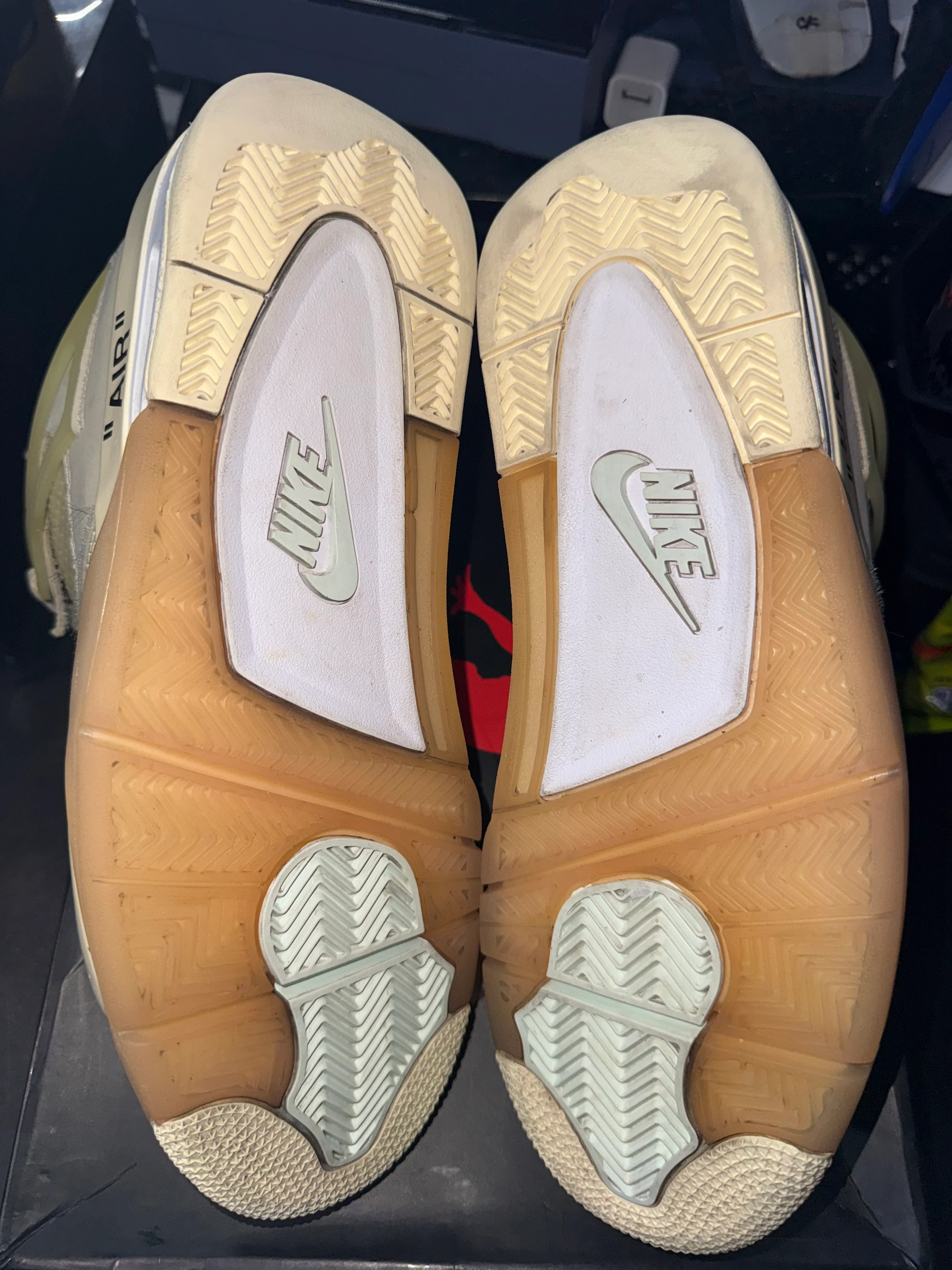 Jordan 4 Retro Off-White Sail (Women's) - Image 4