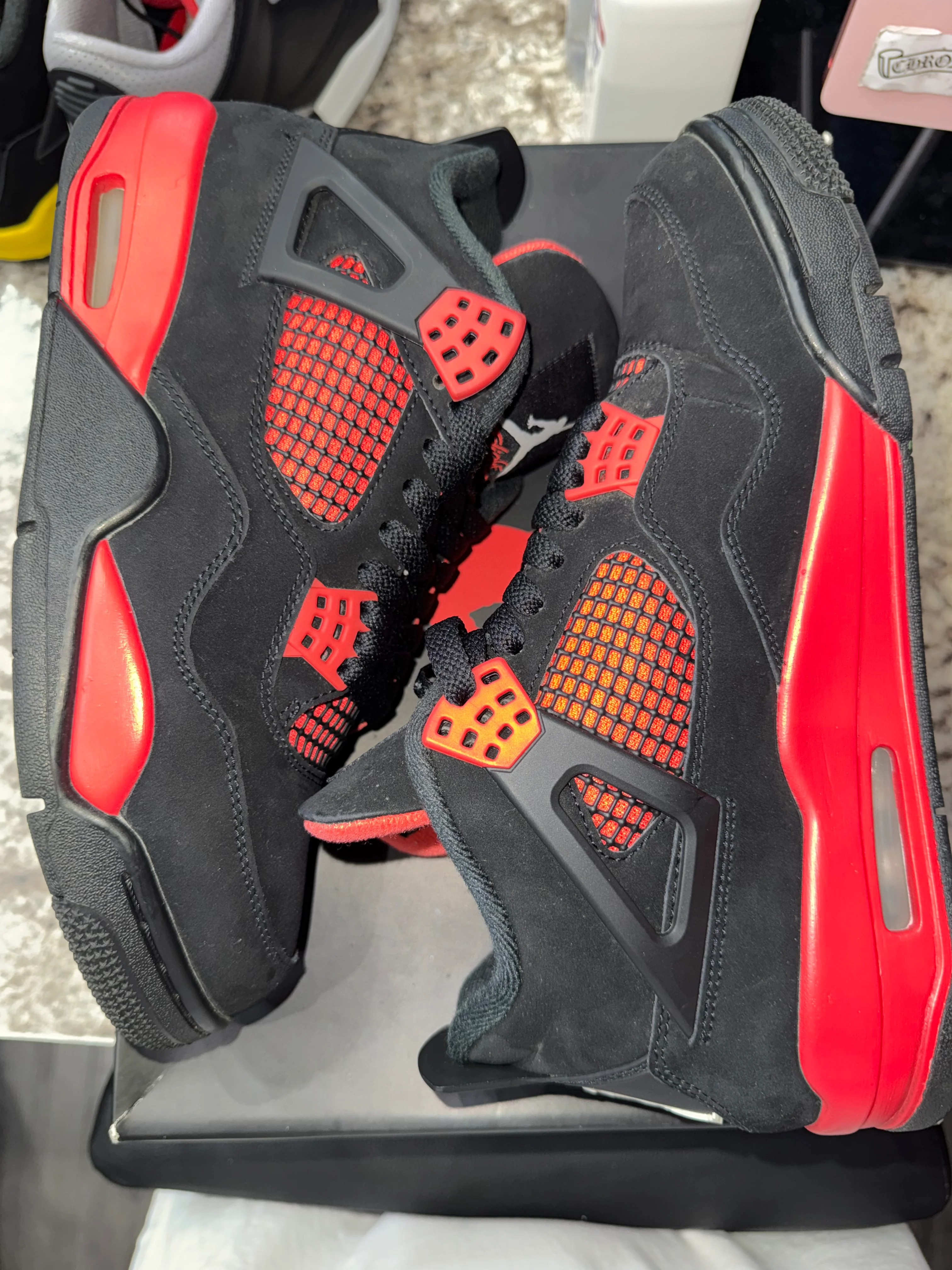 Jordan 4 Retro Red Thunder (DAMAGED BOX) - Image 3
