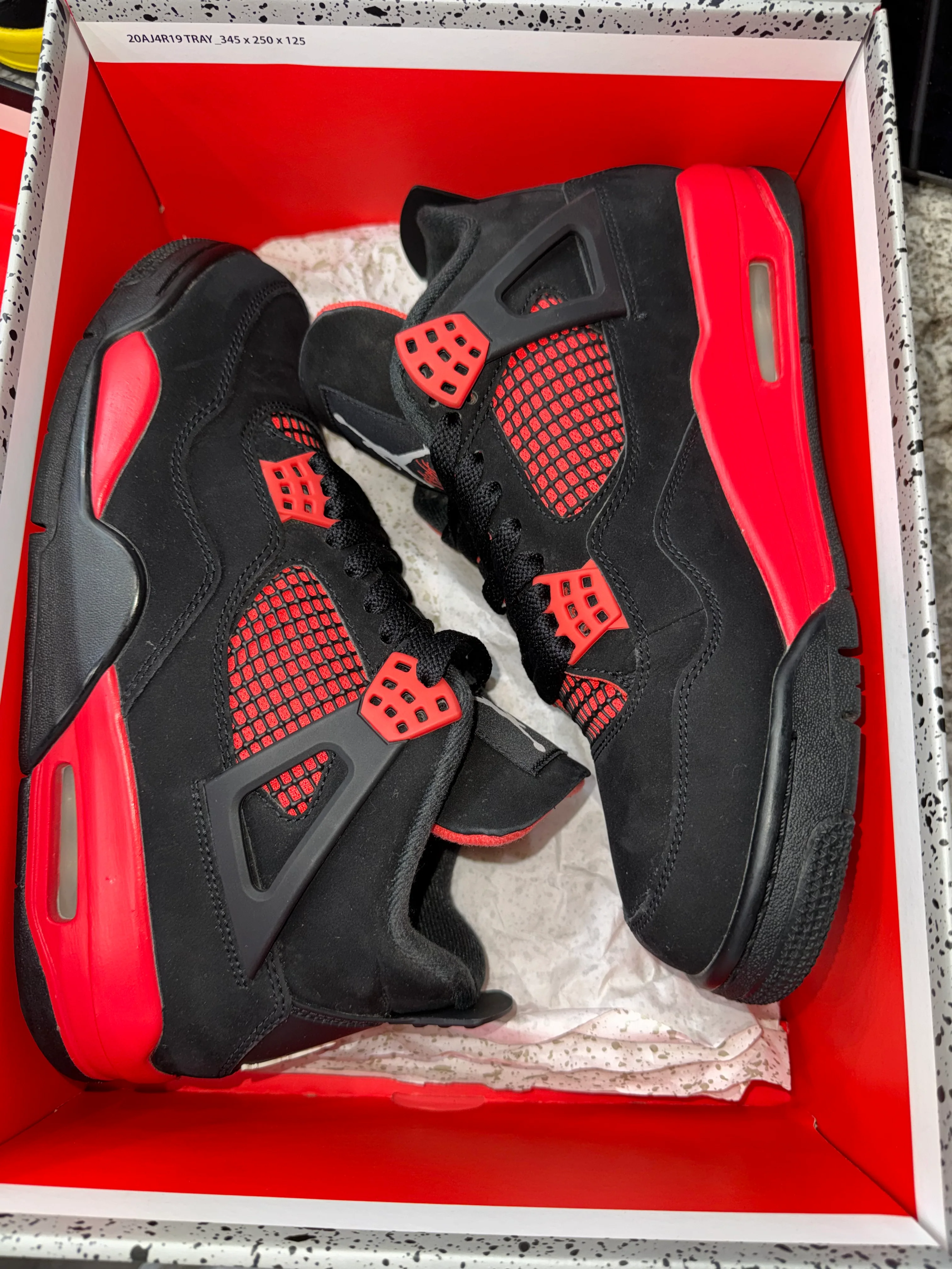 Jordan 4 Retro Red Thunder (DAMAGED BOX) - Image 6