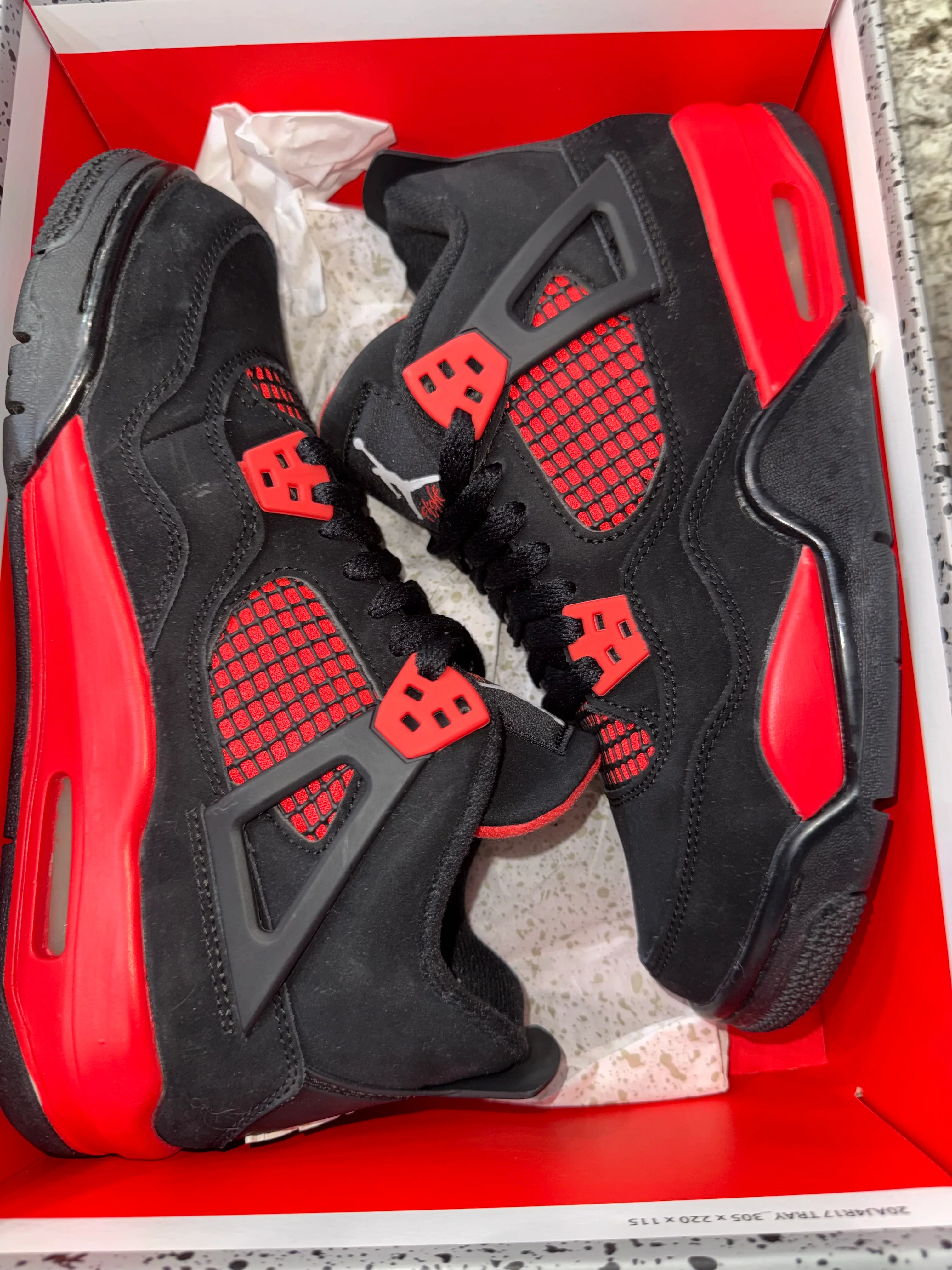 Jordan 4 Retro Red Thunder (GS) - Image 4