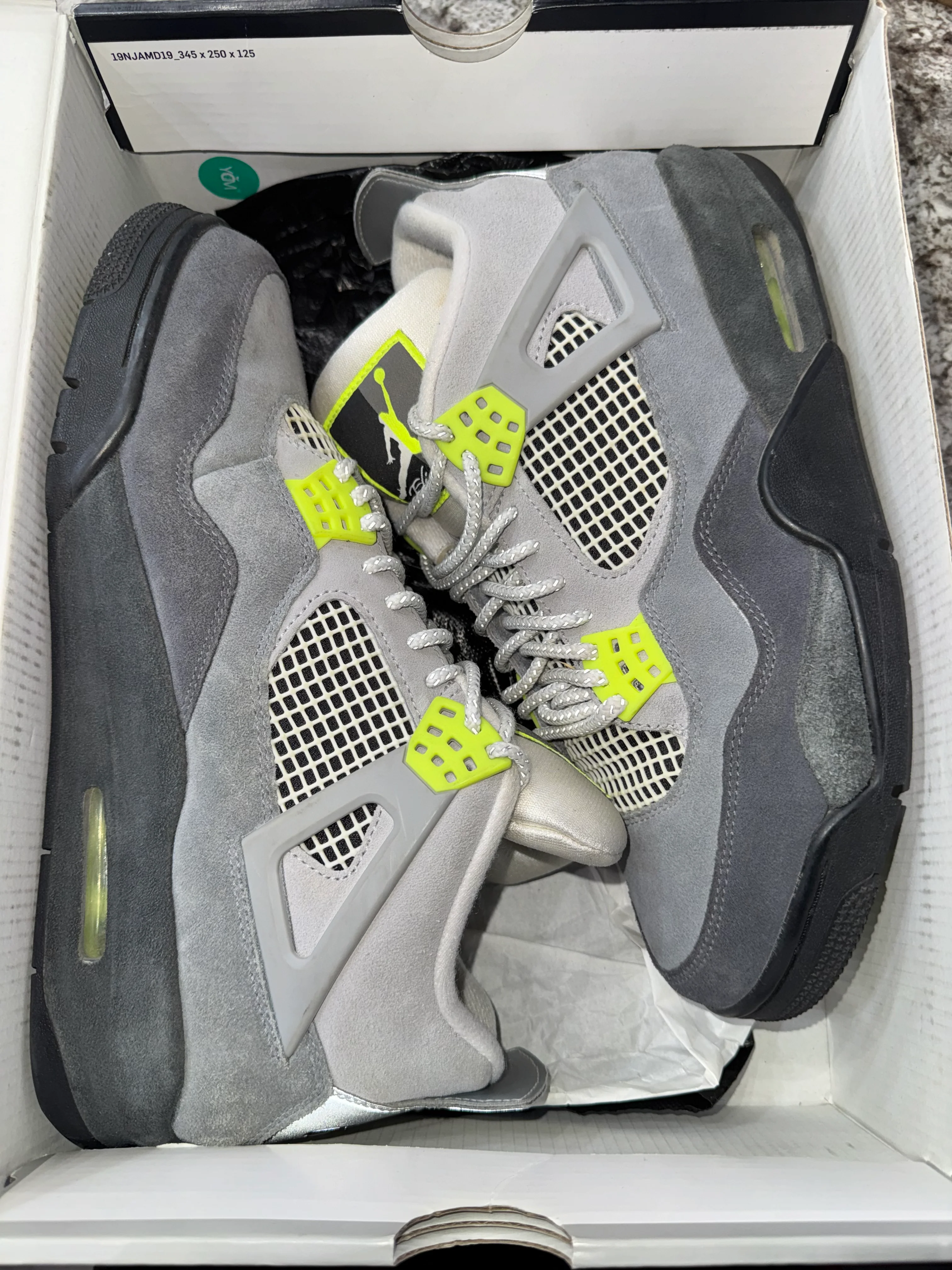Jordan 4 Retro SE 95 Neon (DAMAGED BOX) - Image 6
