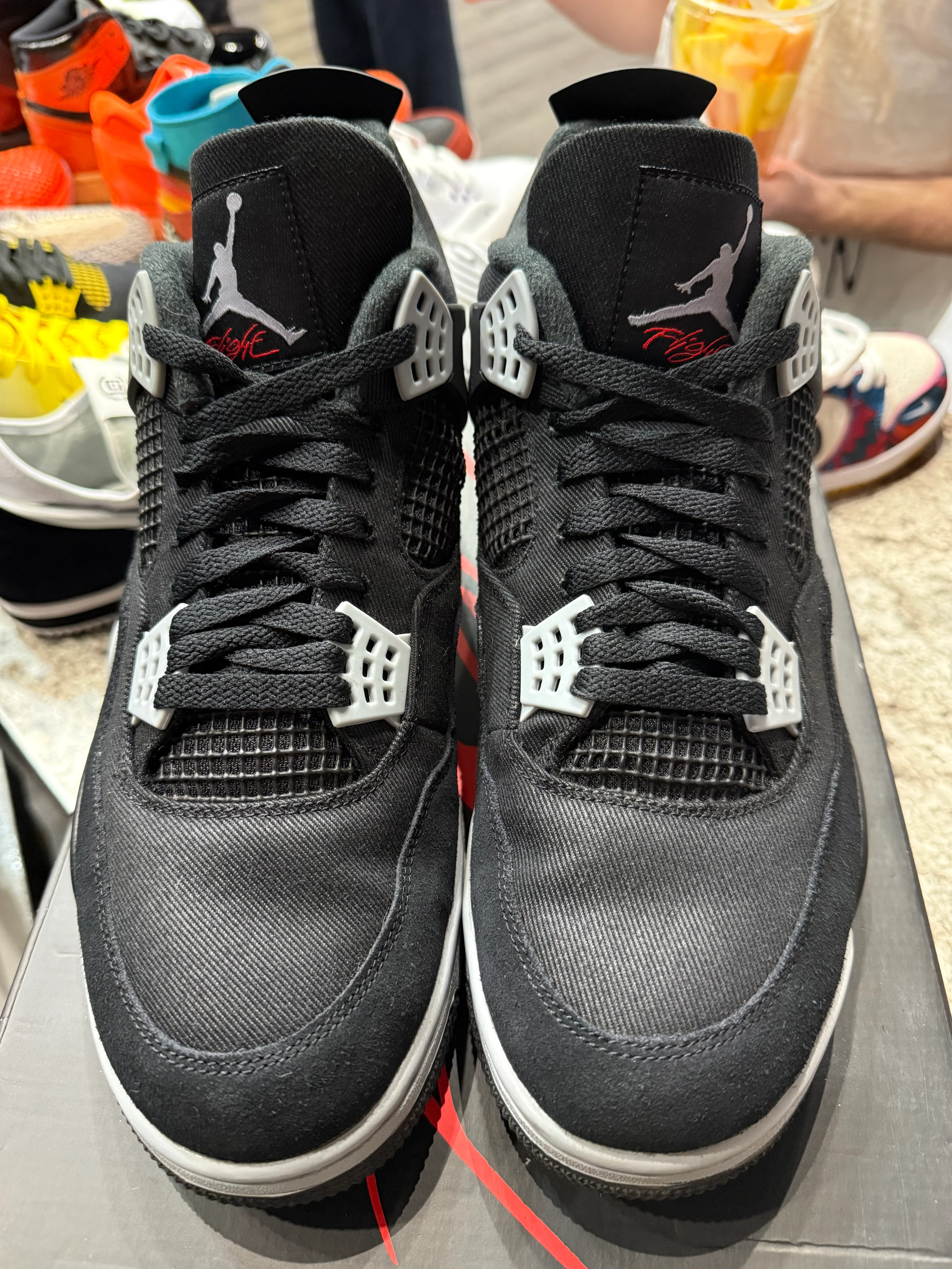 Jordan 4 Retro SE Black Canvas - Image 2