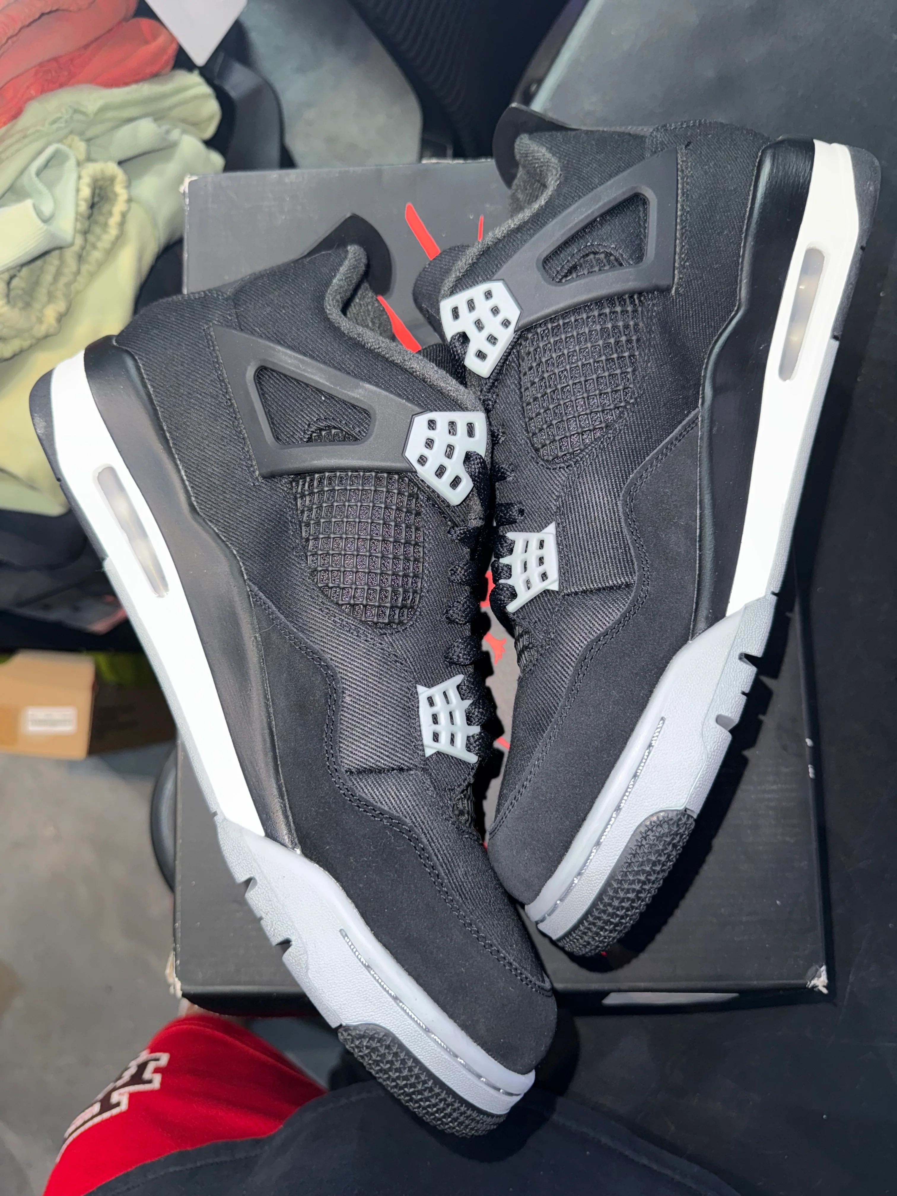 Jordan 4 Retro SE Black Canvas - Image 3