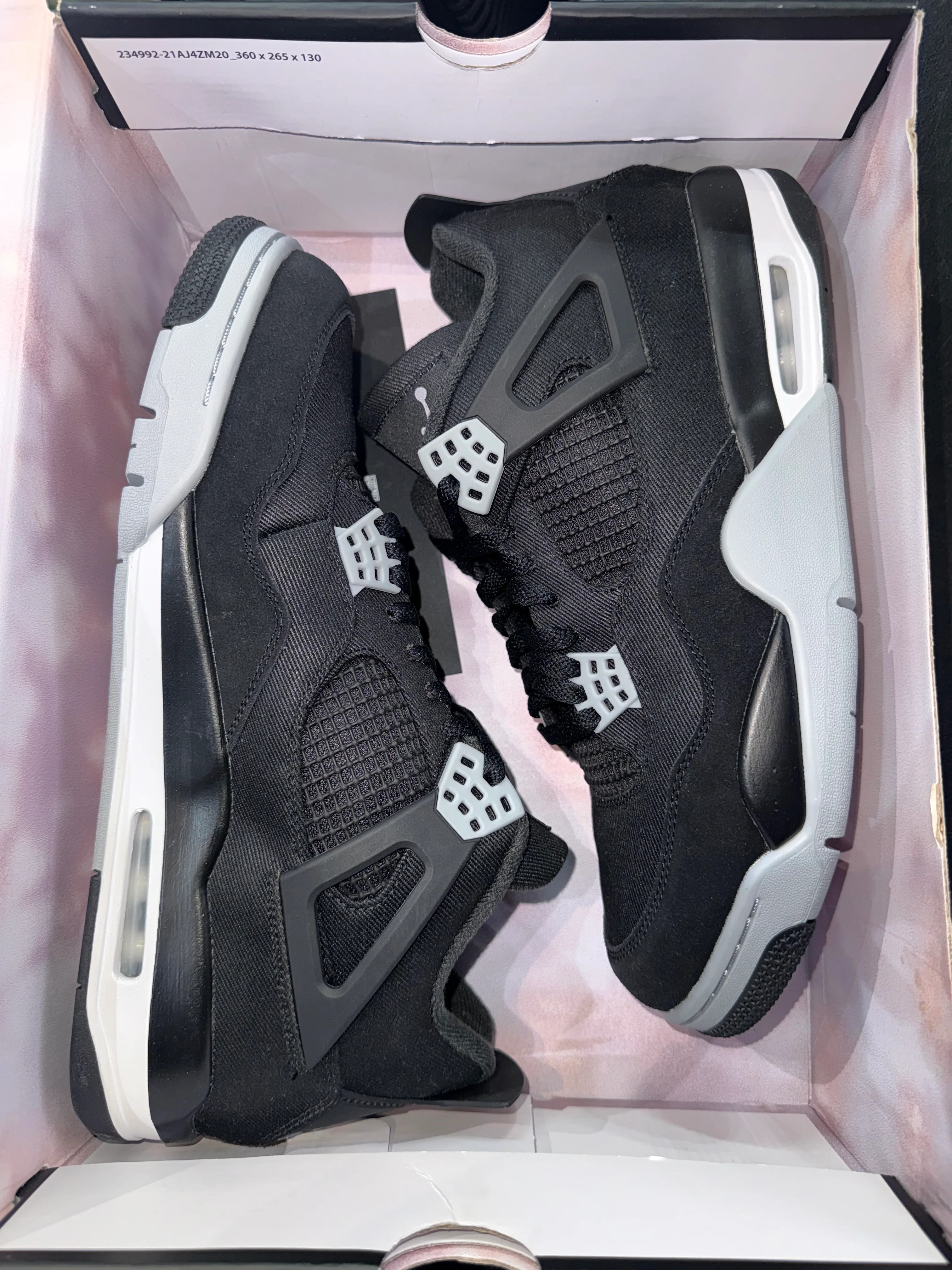 Jordan 4 Retro SE Black Canvas - Image 5