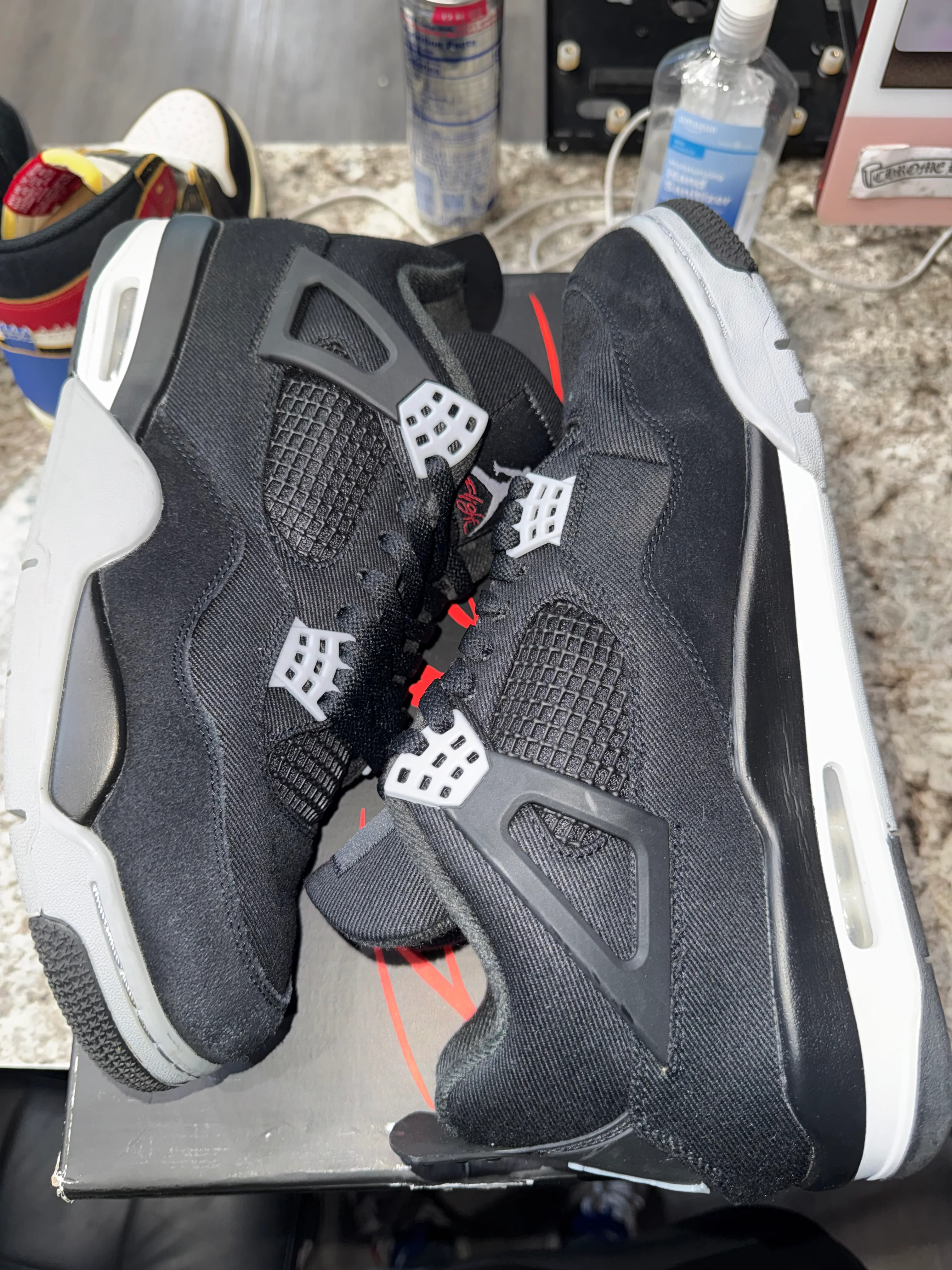 Jordan 4 Retro SE Black Canvas - Image 2