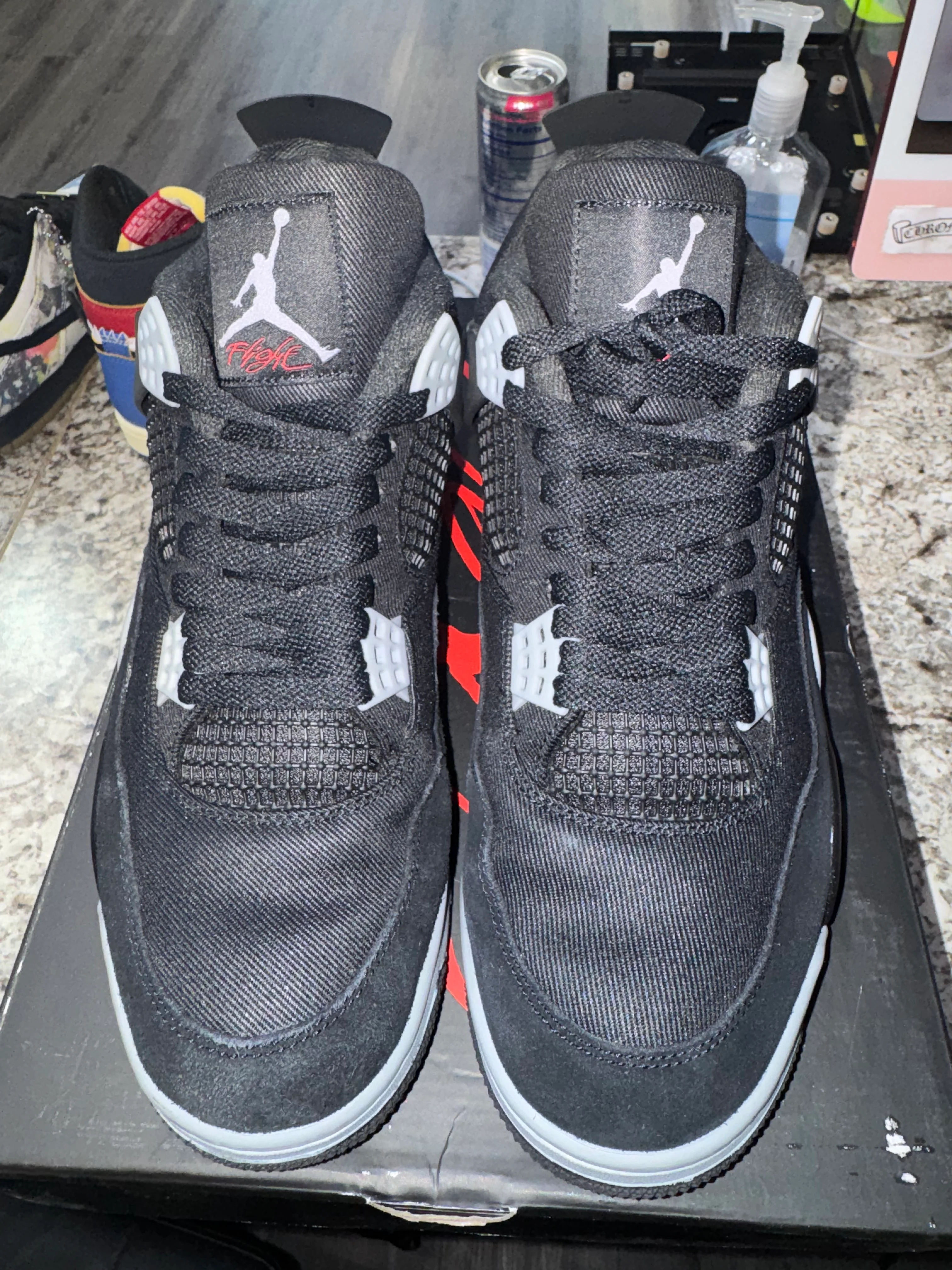 Jordan 4 Retro SE Black Canvas - Image 3