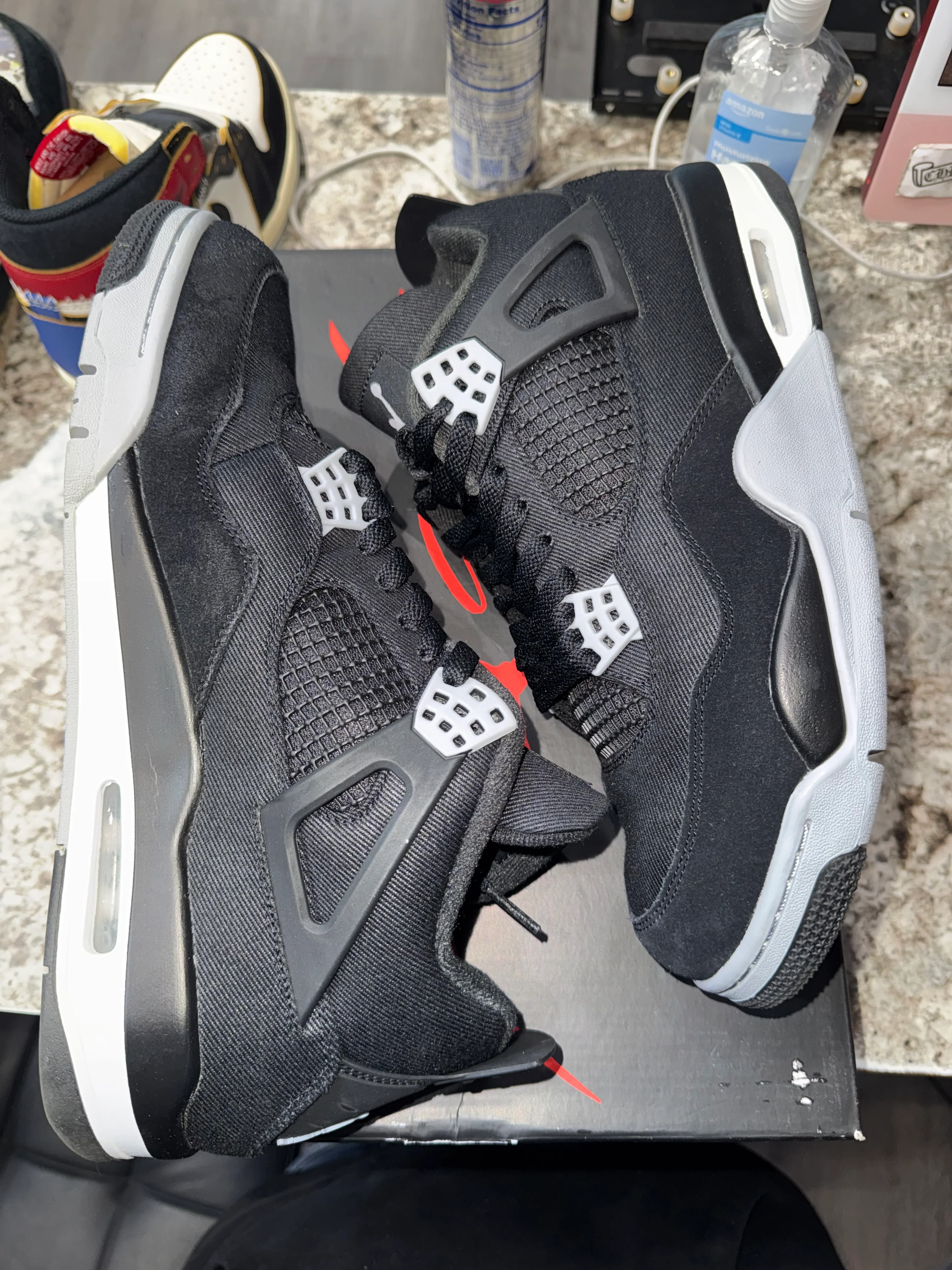 Jordan 4 Retro SE Black Canvas - Image 4