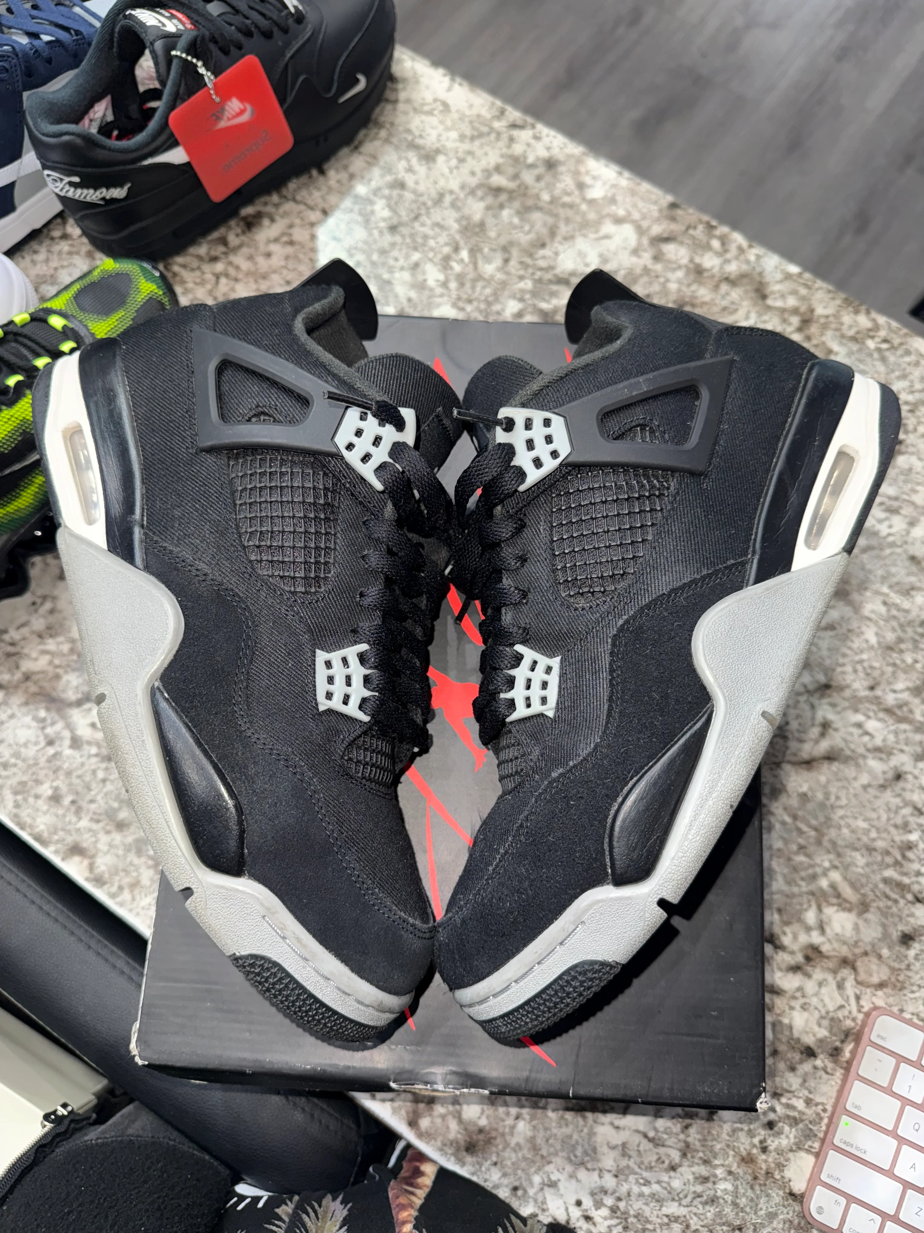 Jordan 4 Retro SE Black Canvas - Image 2