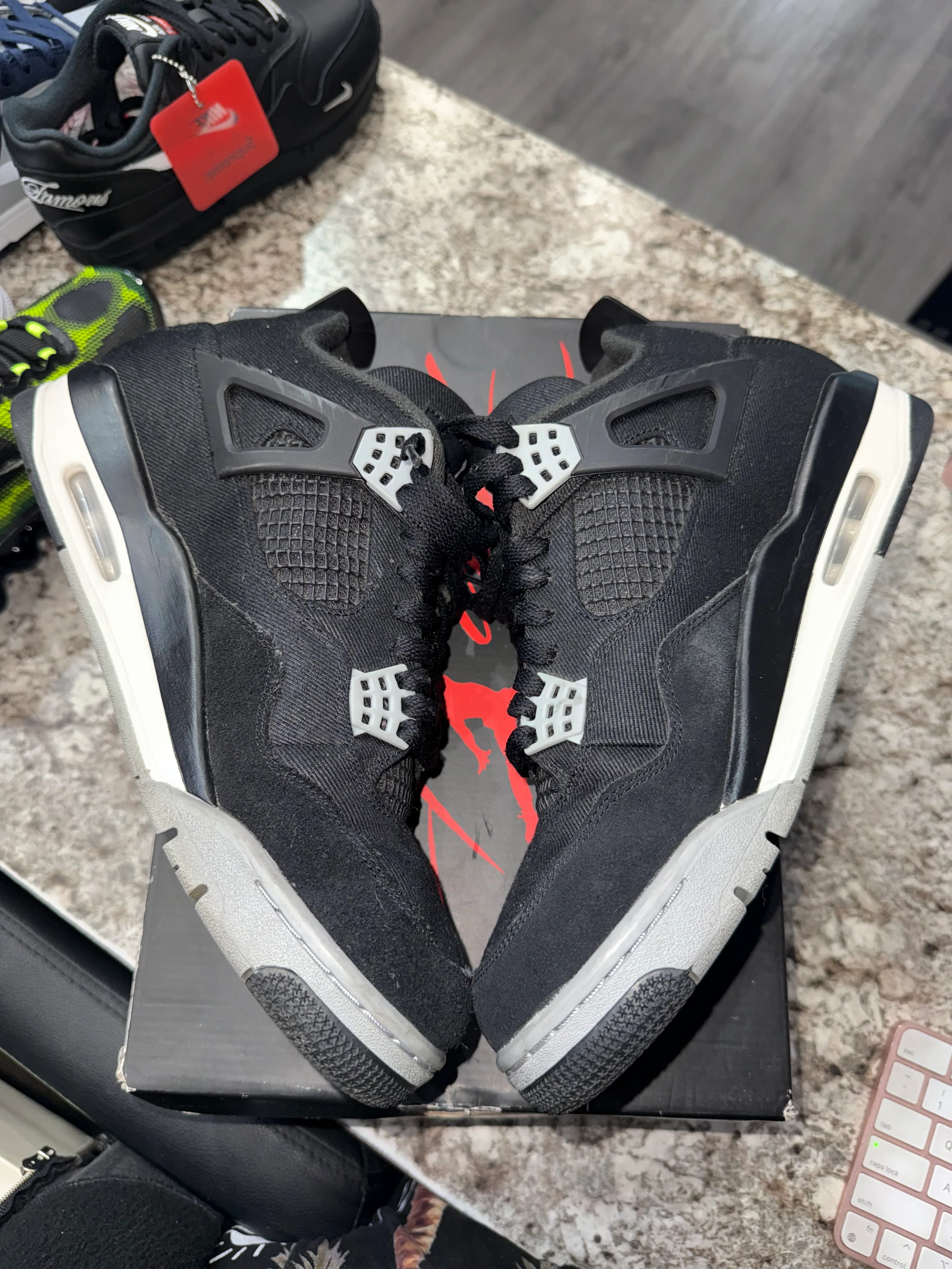 Jordan 4 Retro SE Black Canvas - Image 3