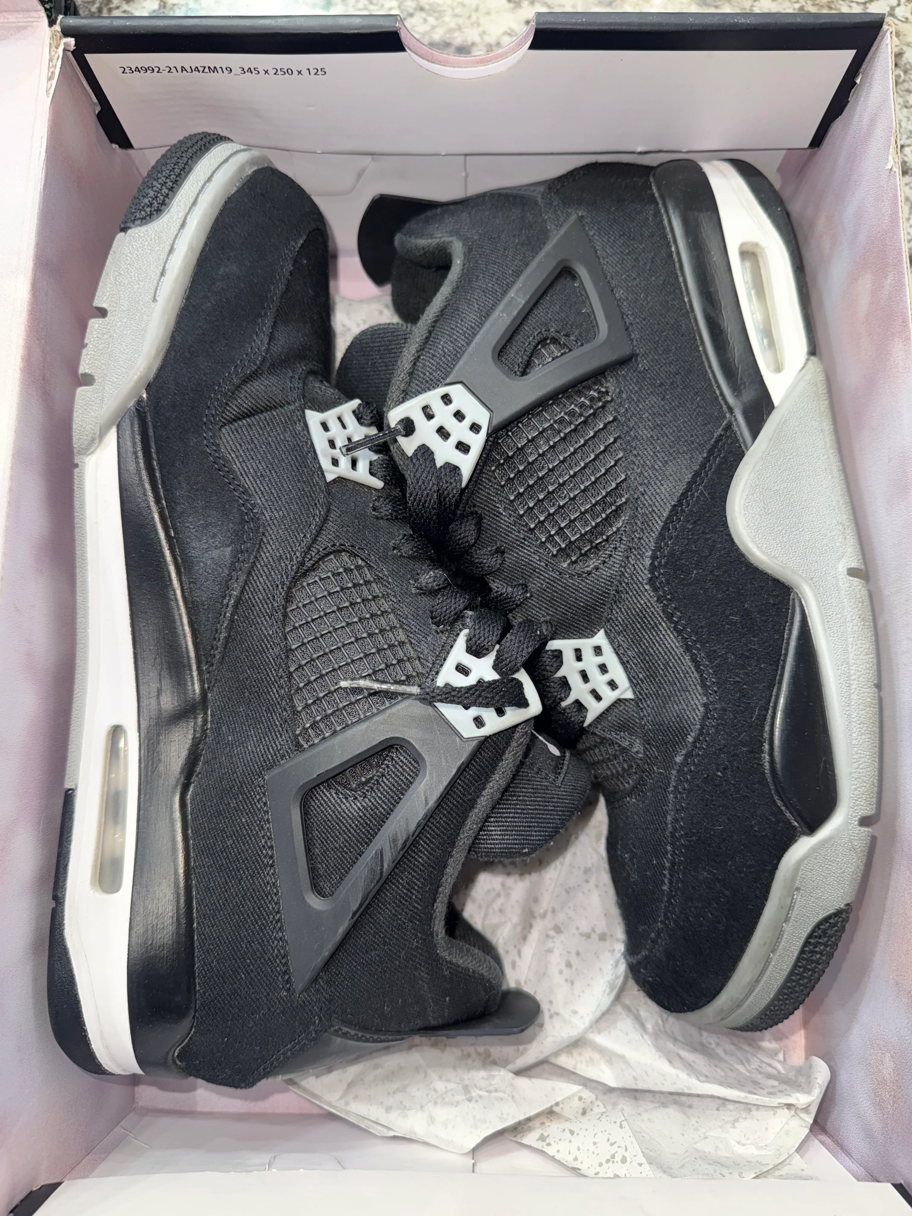 Jordan 4 Retro SE Black Canvas - Image 5