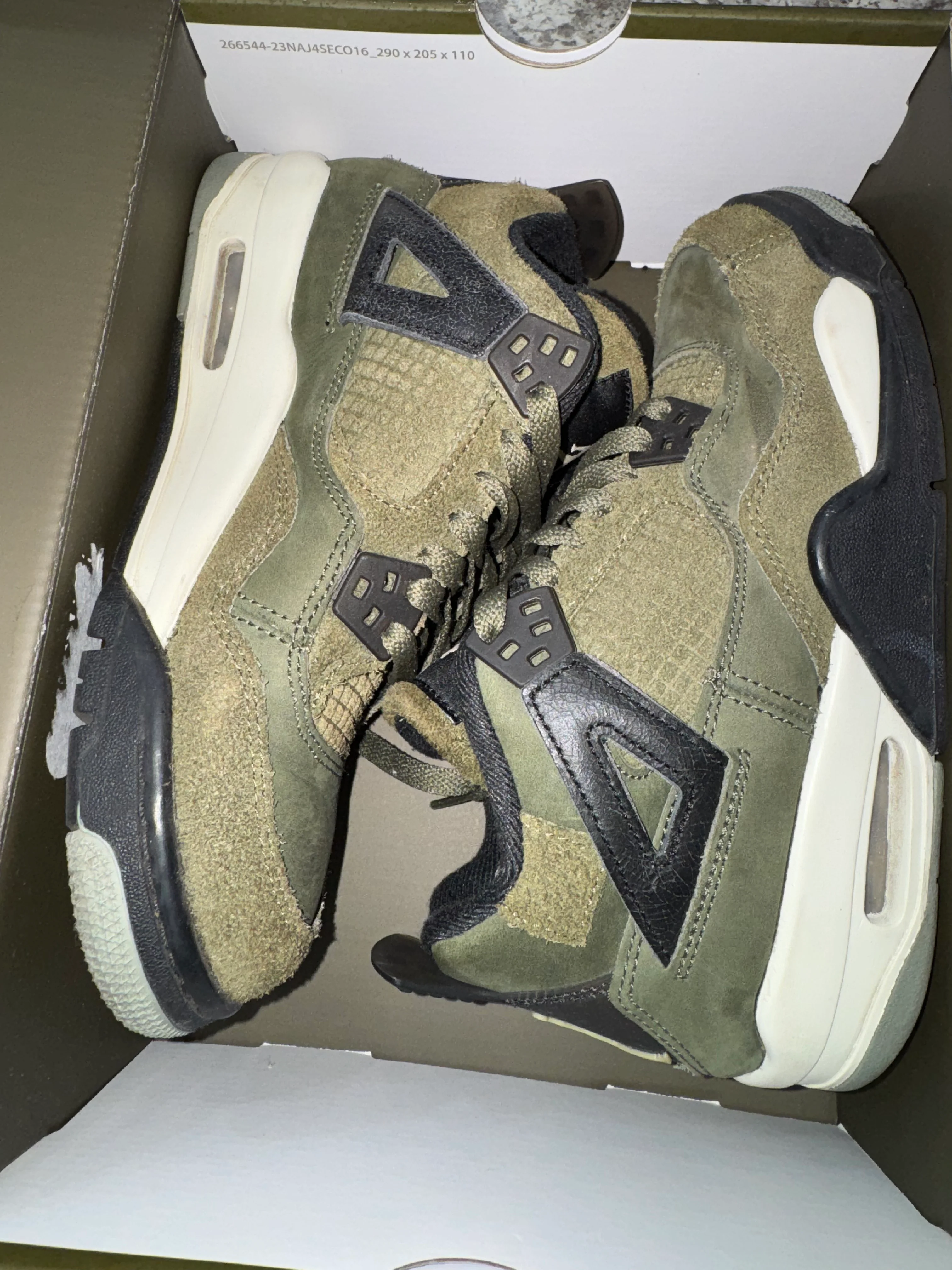 Jordan 4 Retro SE Craft Medium Olive (GS) - Image 2