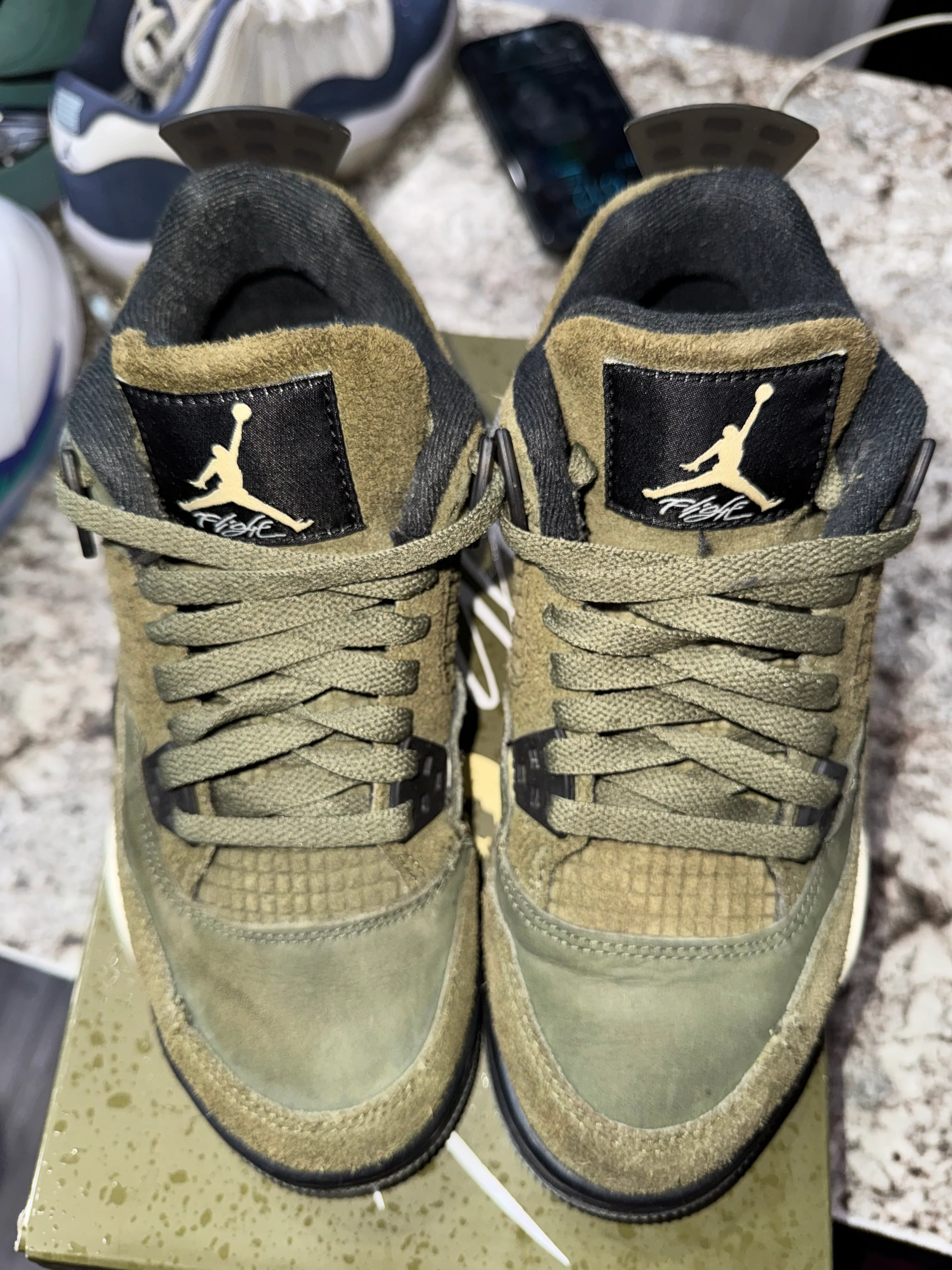 Jordan 4 Retro SE Craft Medium Olive (GS) - Image 3