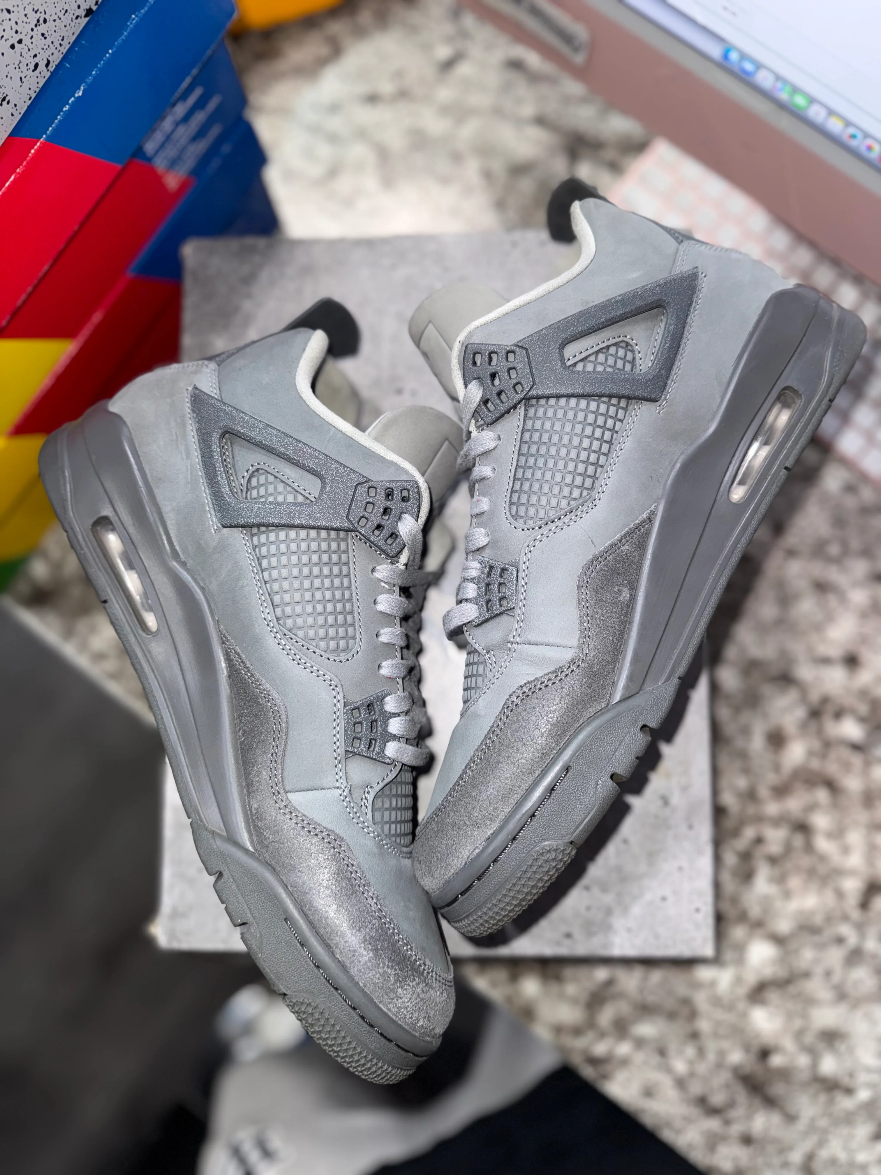 Jordan 4 Retro SE Paris Olympics Wet Cement - Image 4