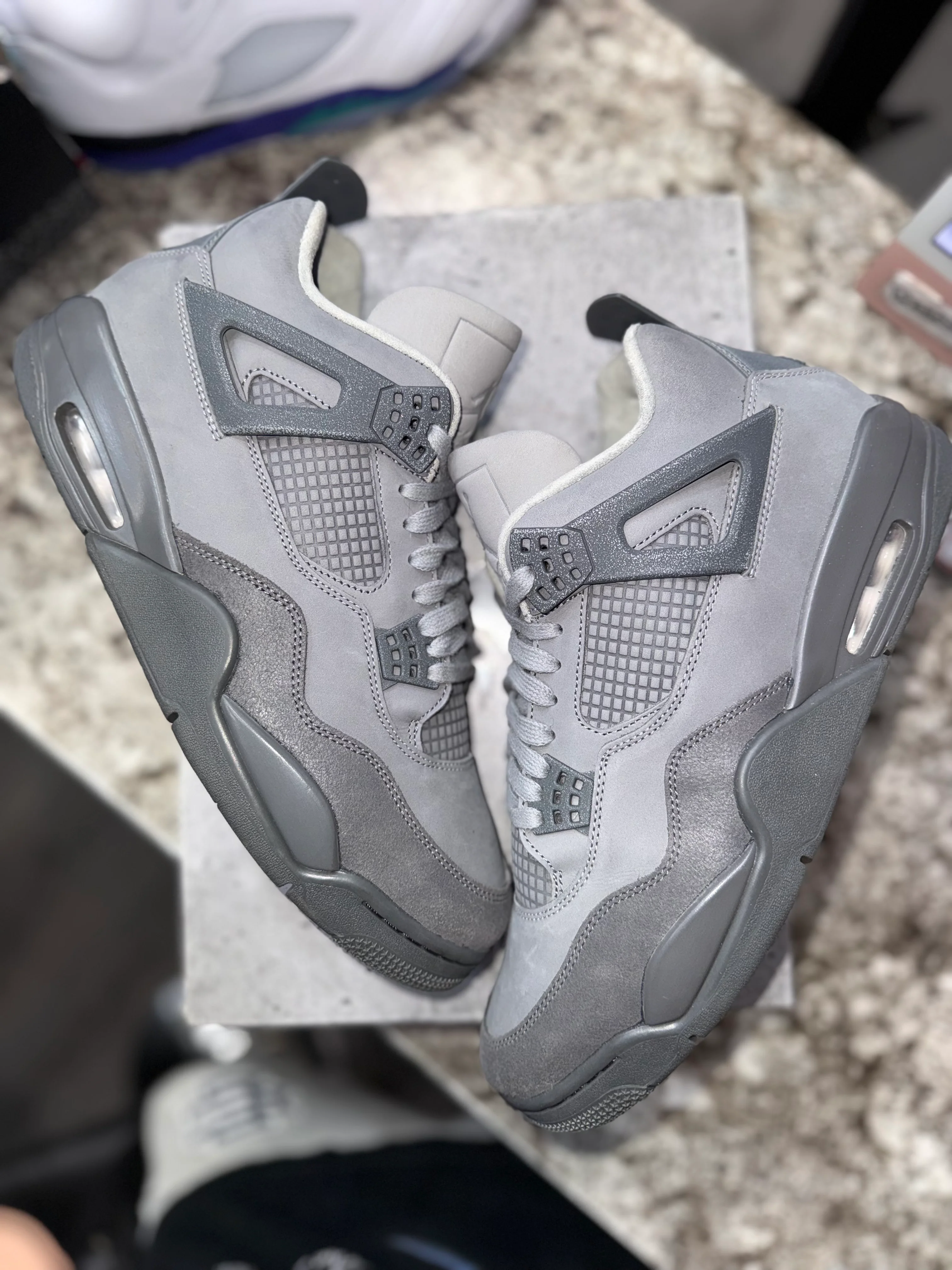 Jordan 4 Retro SE Paris Olympics Wet Cement - Image 3